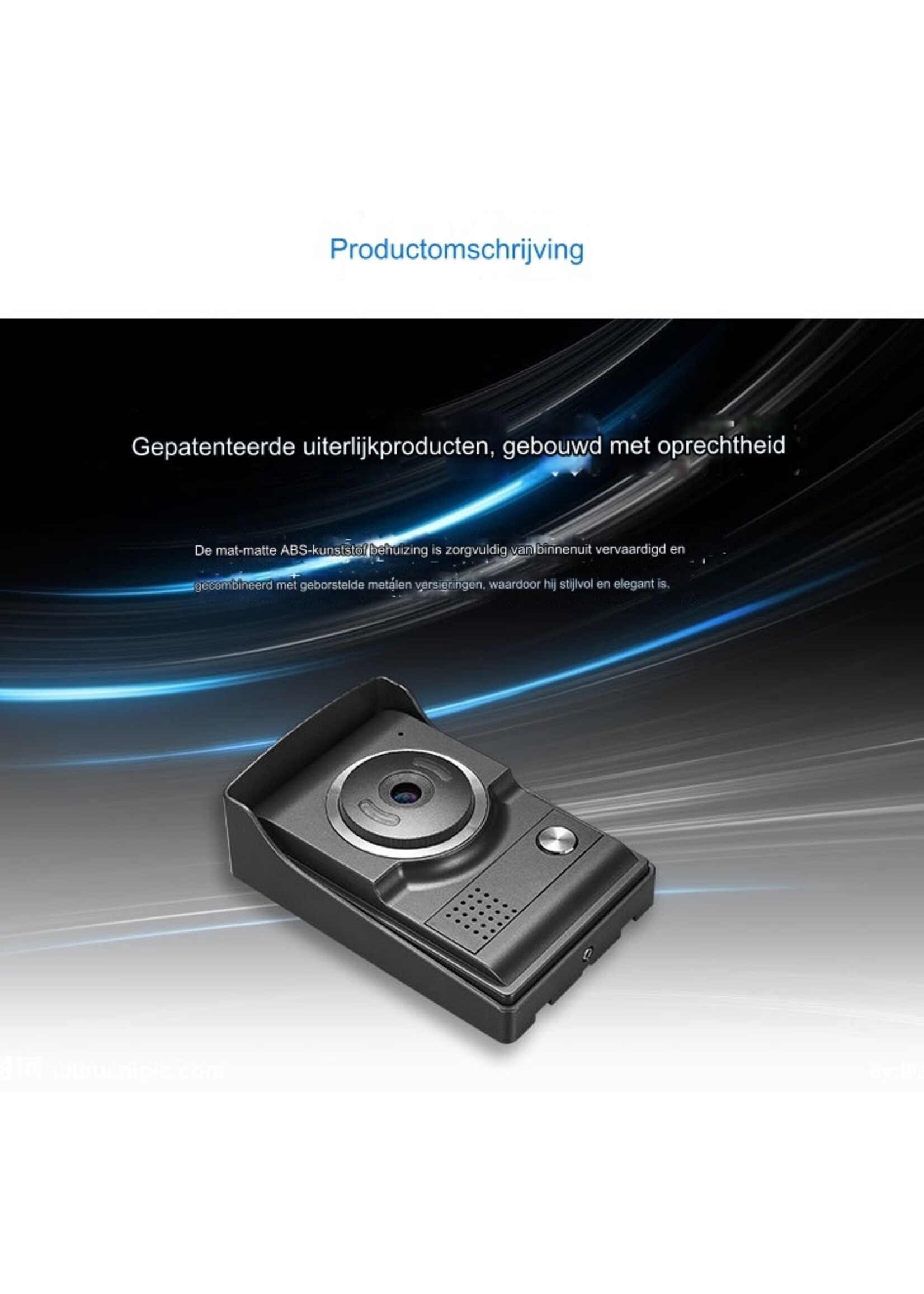 7-inch video-intercom deurbel villa slimme deurbel