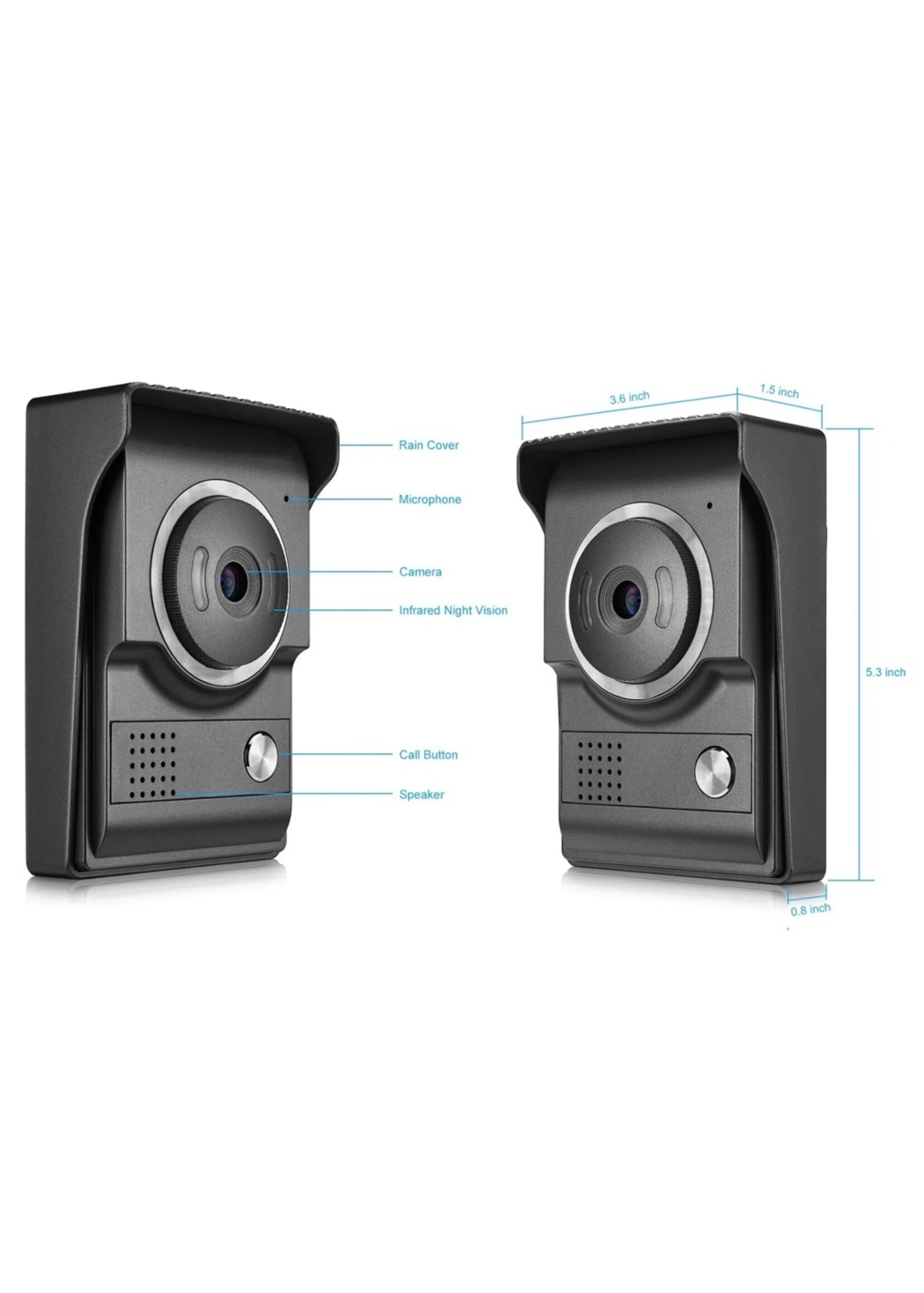 7-inch video-intercom deurbel villa slimme deurbel