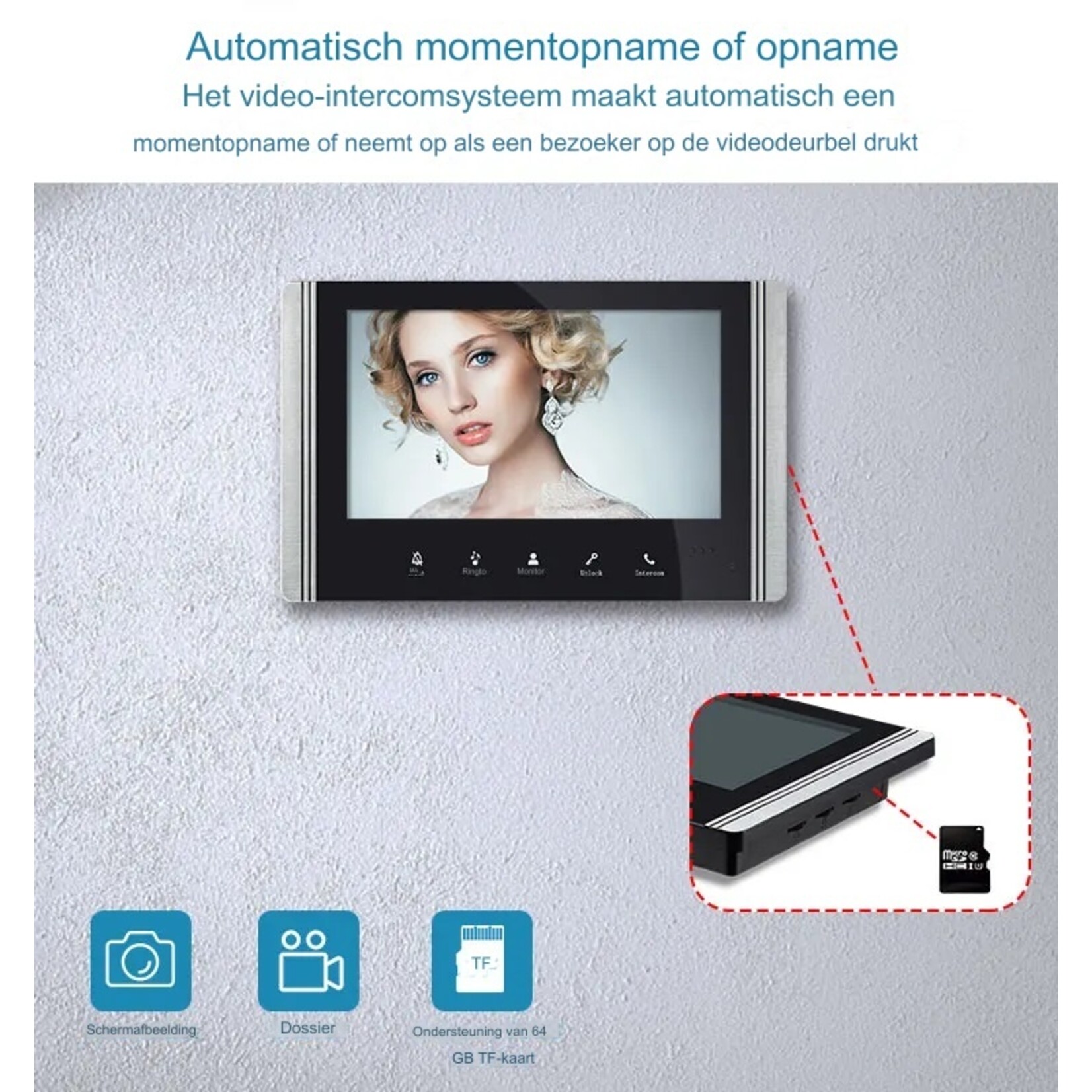 Video-intercom voor huisbeveiligingssysteem