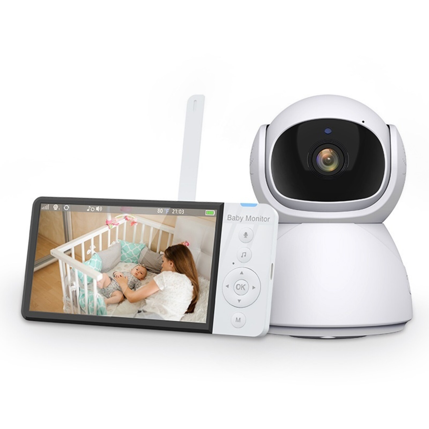 5-inch babyfoon HD draadloze kindermonitor smart home babyverzorgingscamera