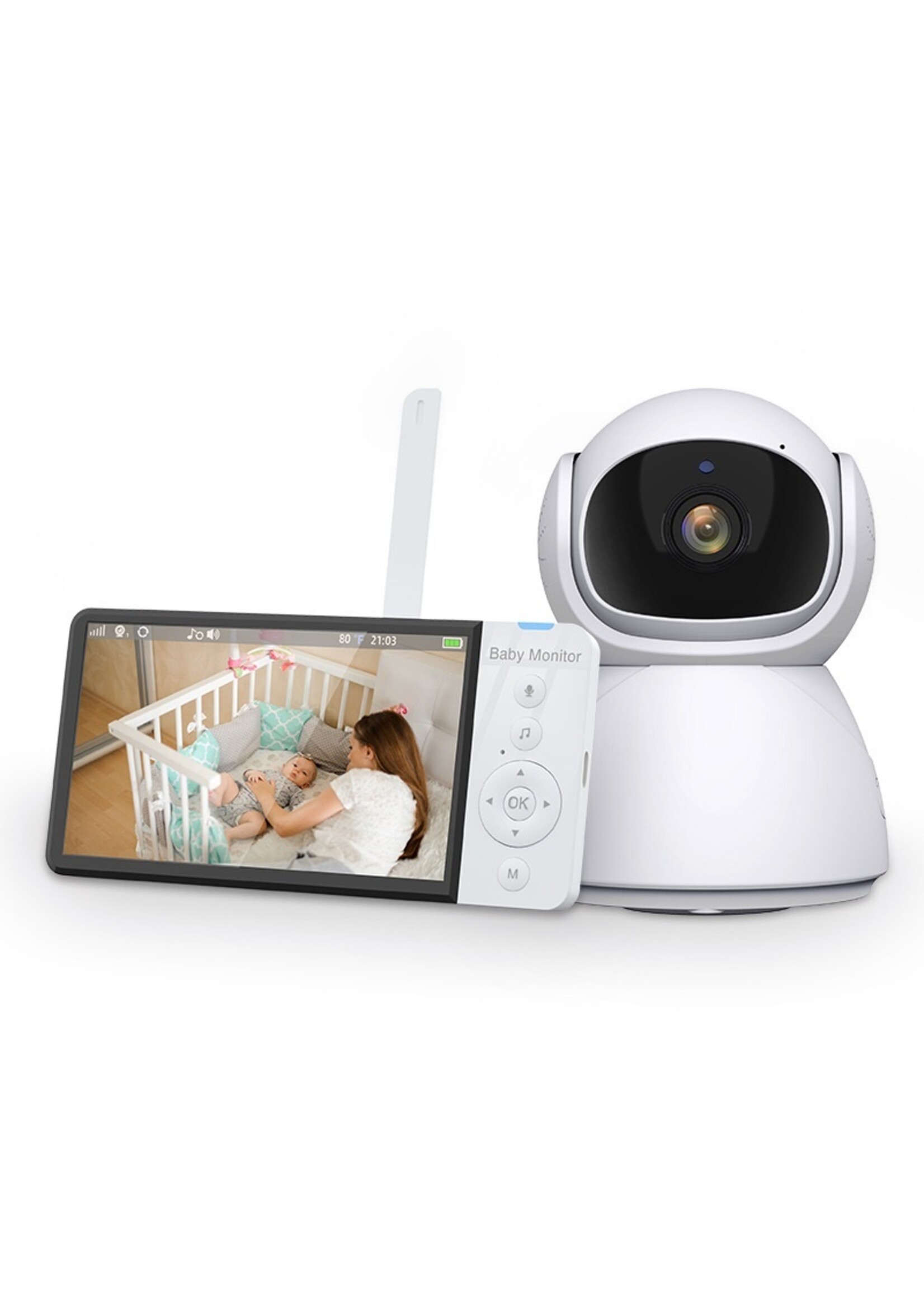 5-inch babyfoon HD draadloze kindermonitor smart home babyverzorgingscamera