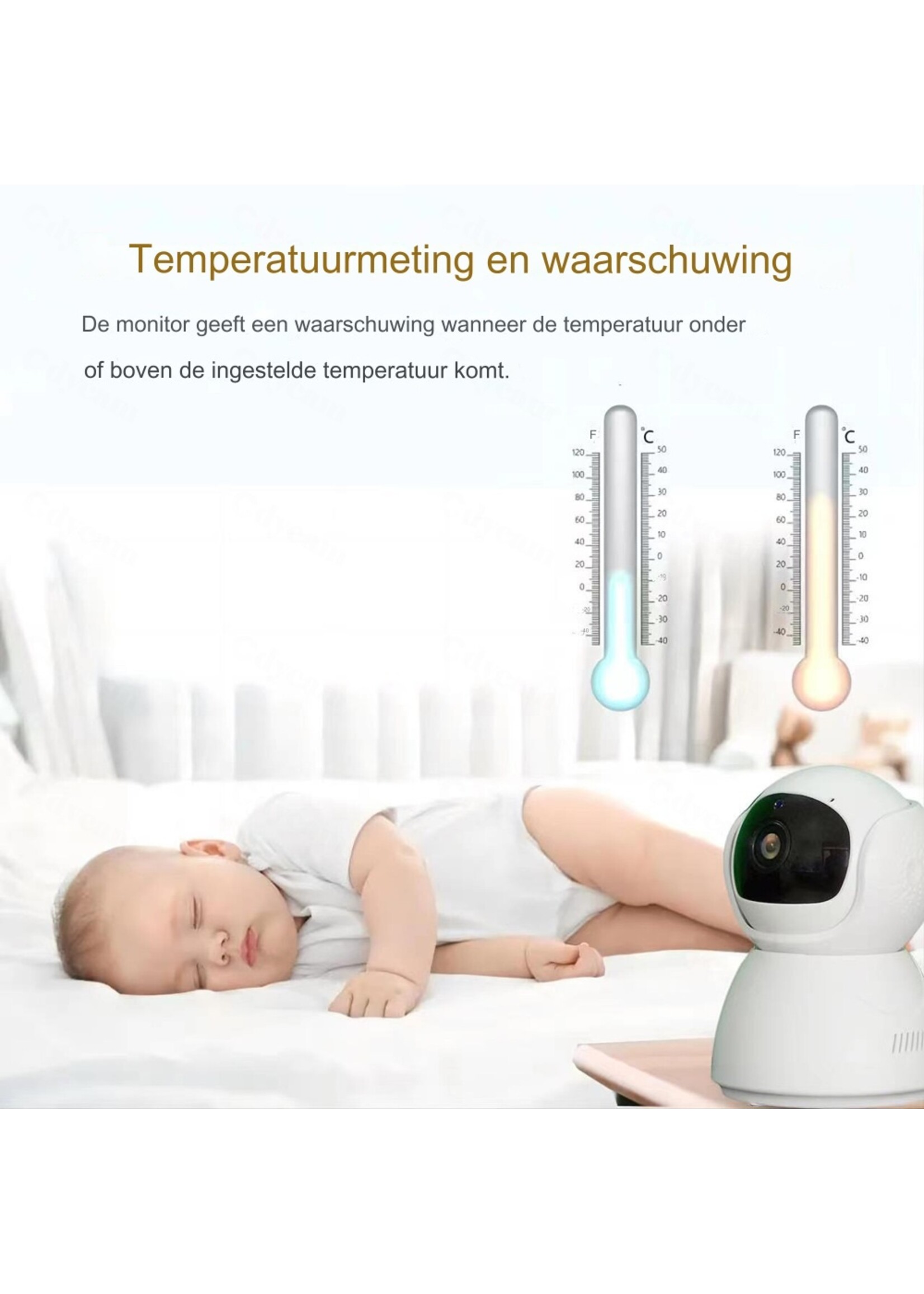 5-inch babyfoon HD draadloze kindermonitor smart home babyverzorgingscamera