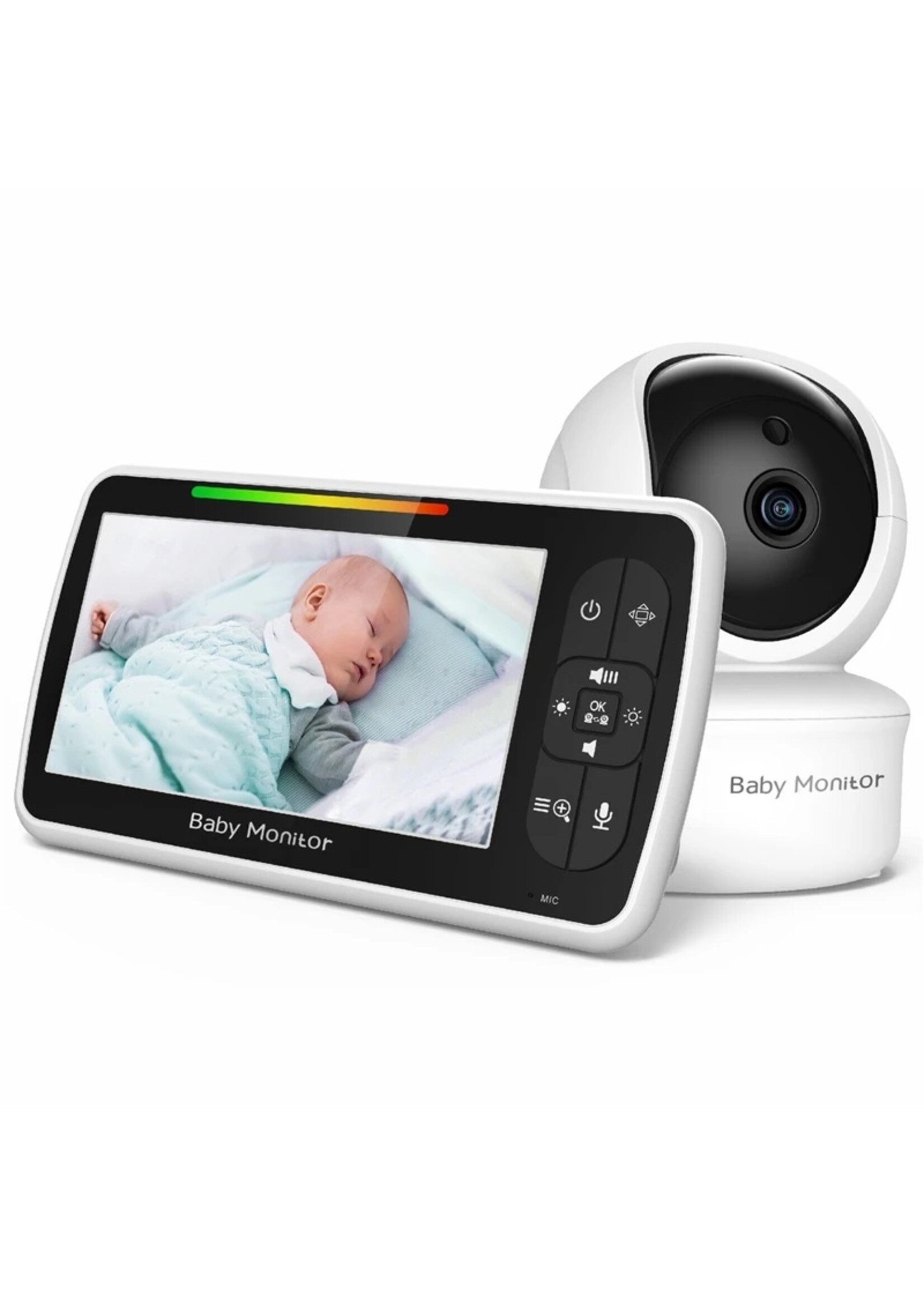 5 inch babyfoon IR nachtzicht temperatuurmonitor