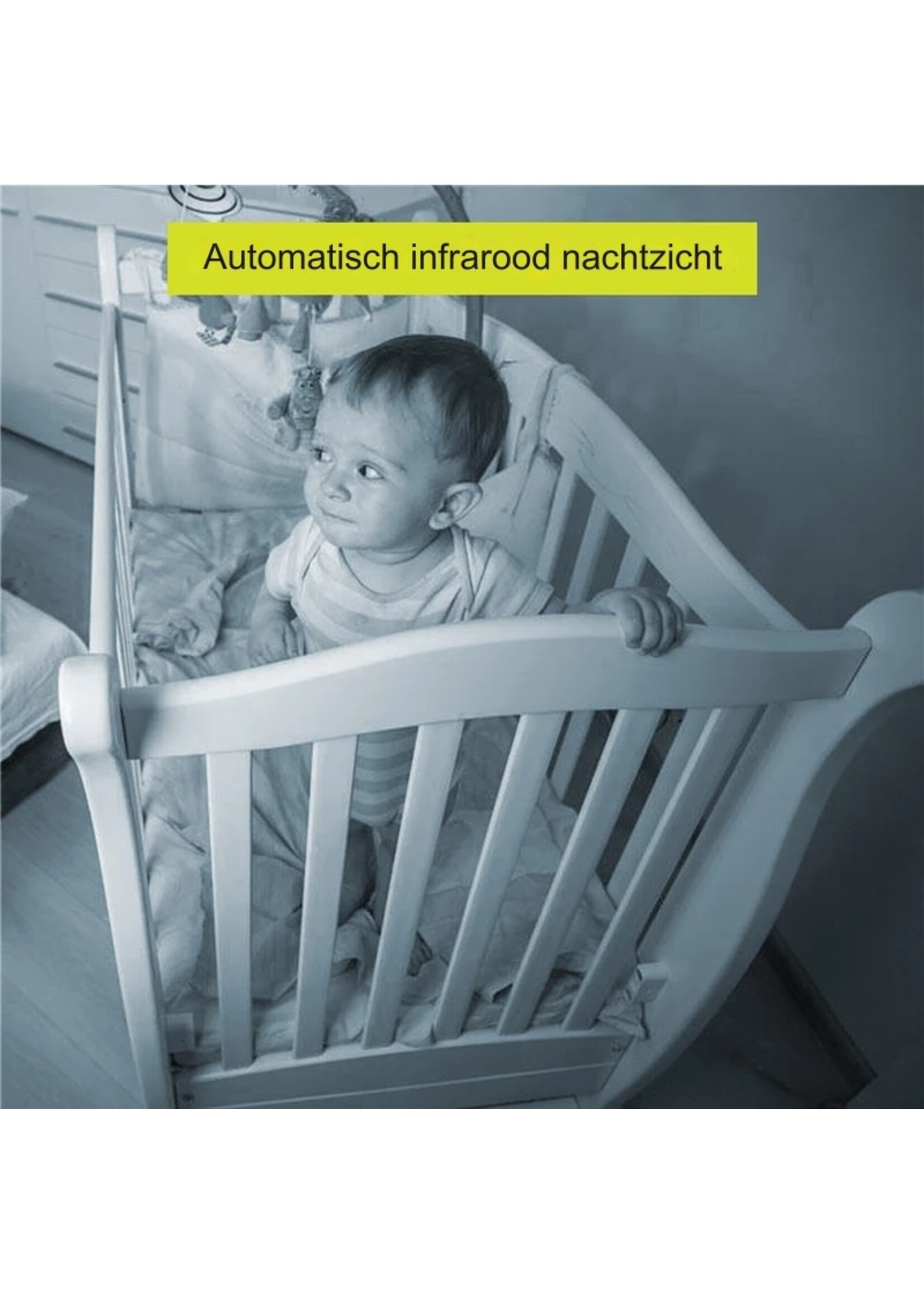 5 inch babyfoon IR nachtzicht temperatuurmonitor