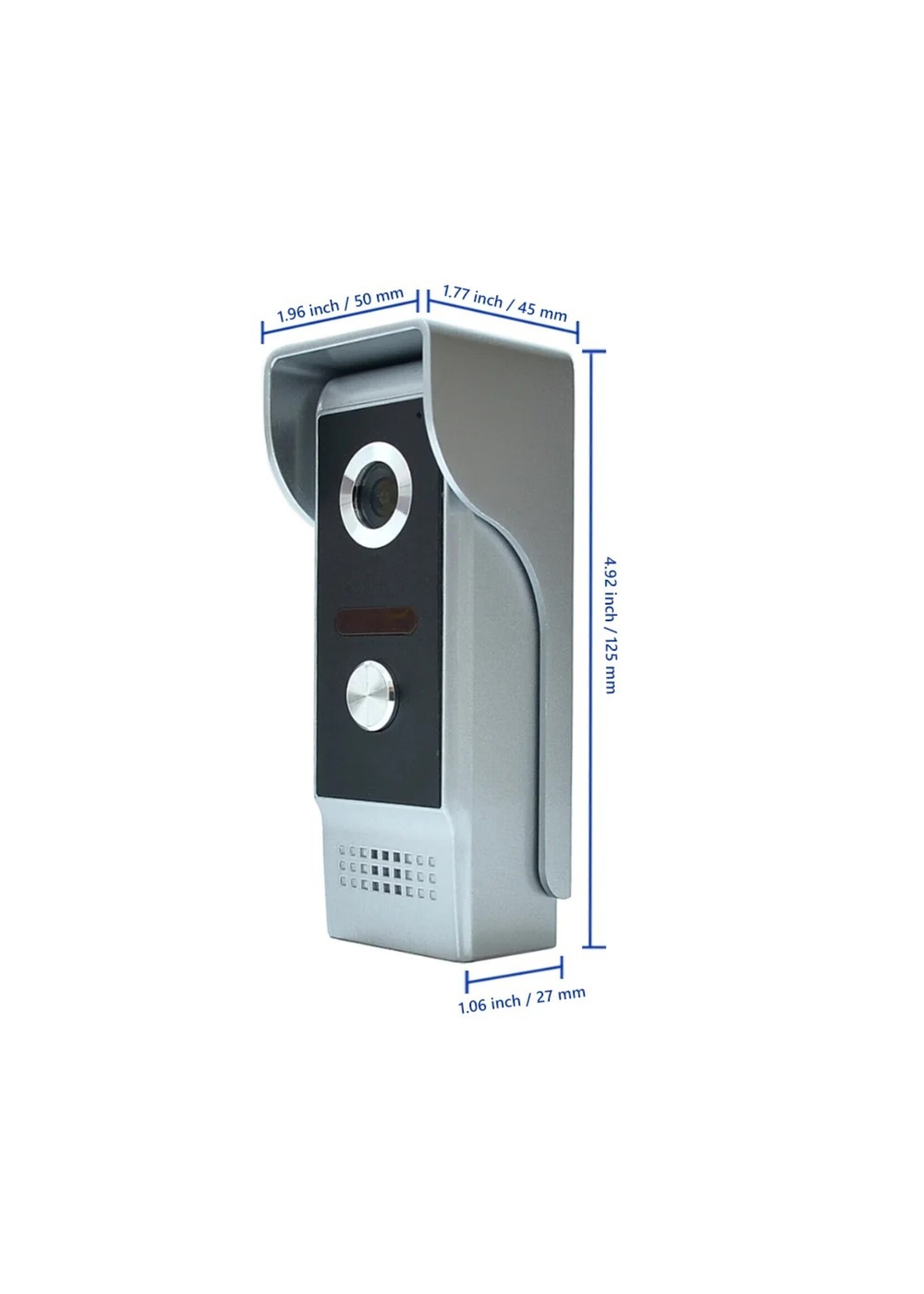 7''Inch kleurenscherm bedraad videodeurbel intercomsysteem