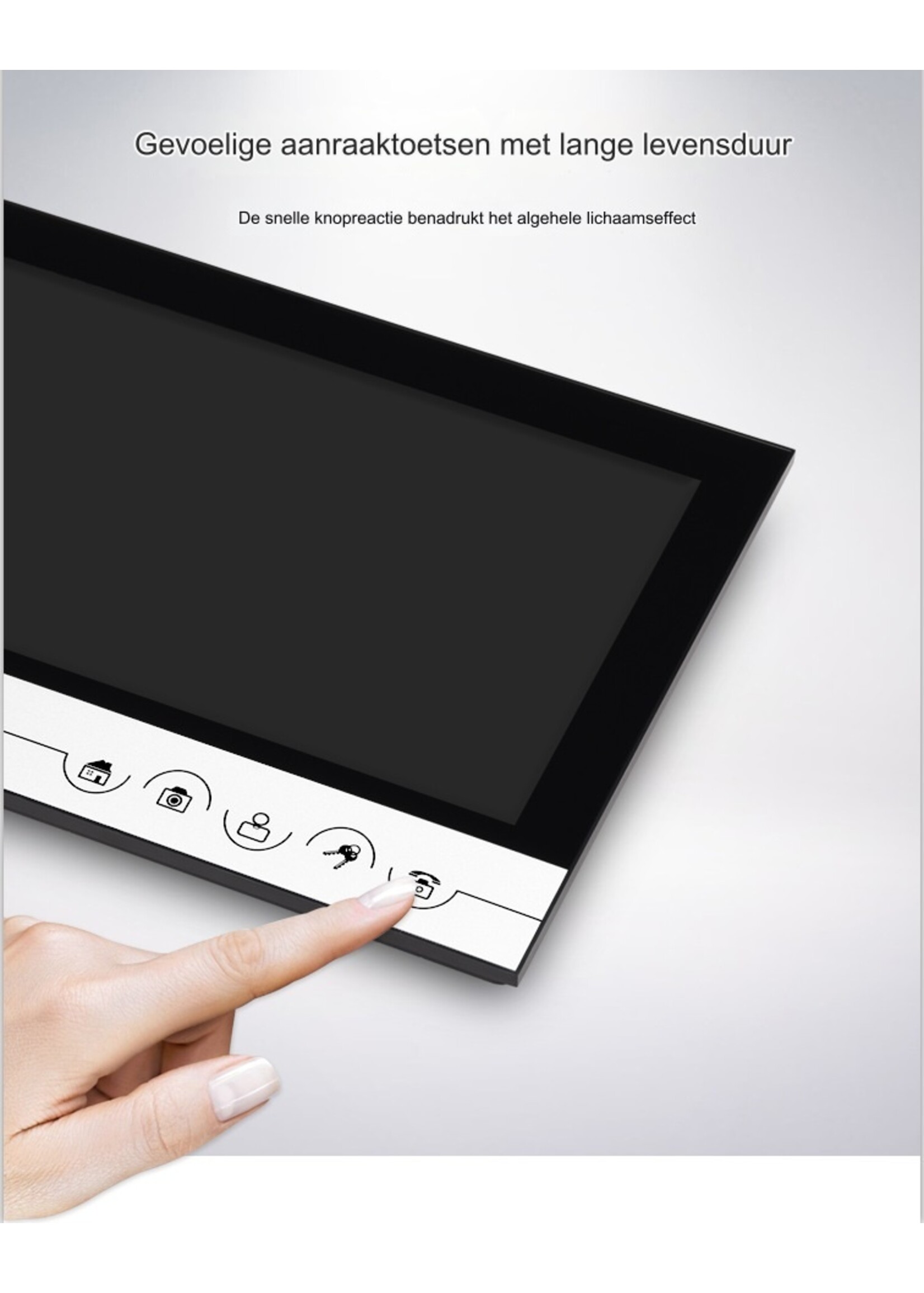 9 "Bekabeld video-deurtelefoon-intercomsysteem
