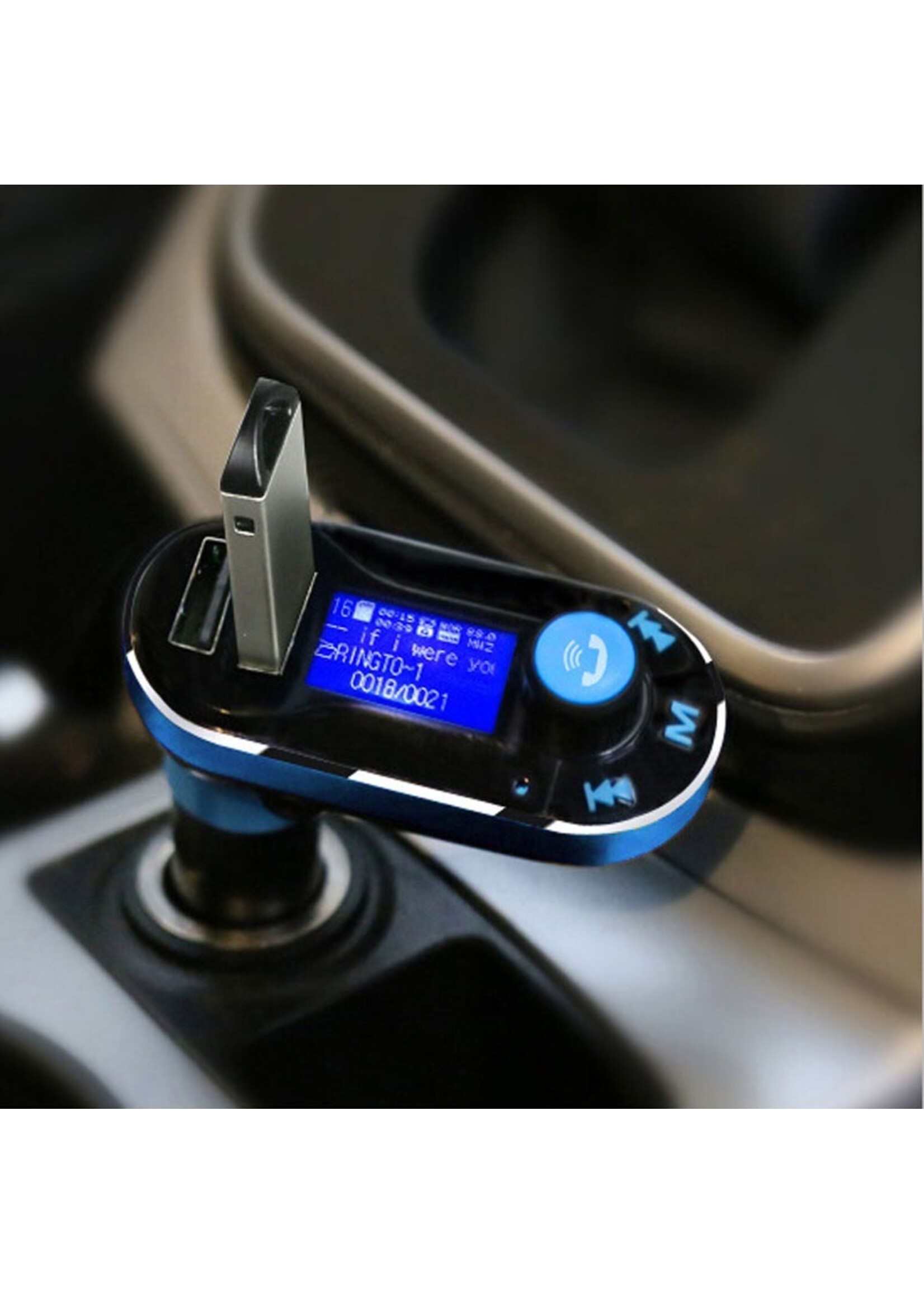 Bluetooth Handsfree Carkit Mp3-speler Dual USB Autolader