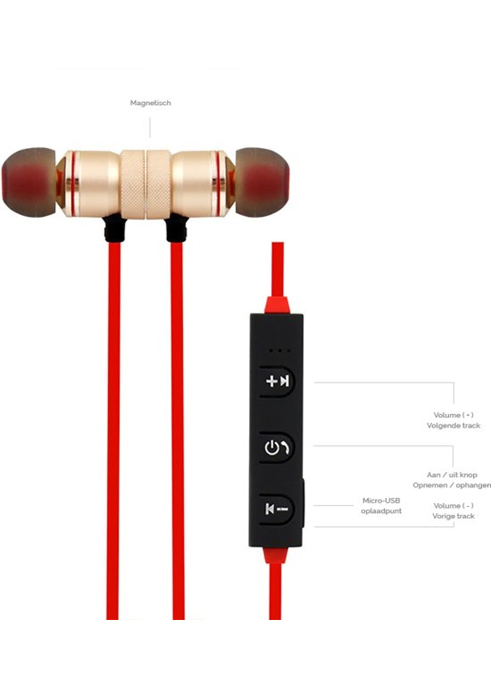 Draadloze in ear oordopjes | Sport oortjes met microfoon |