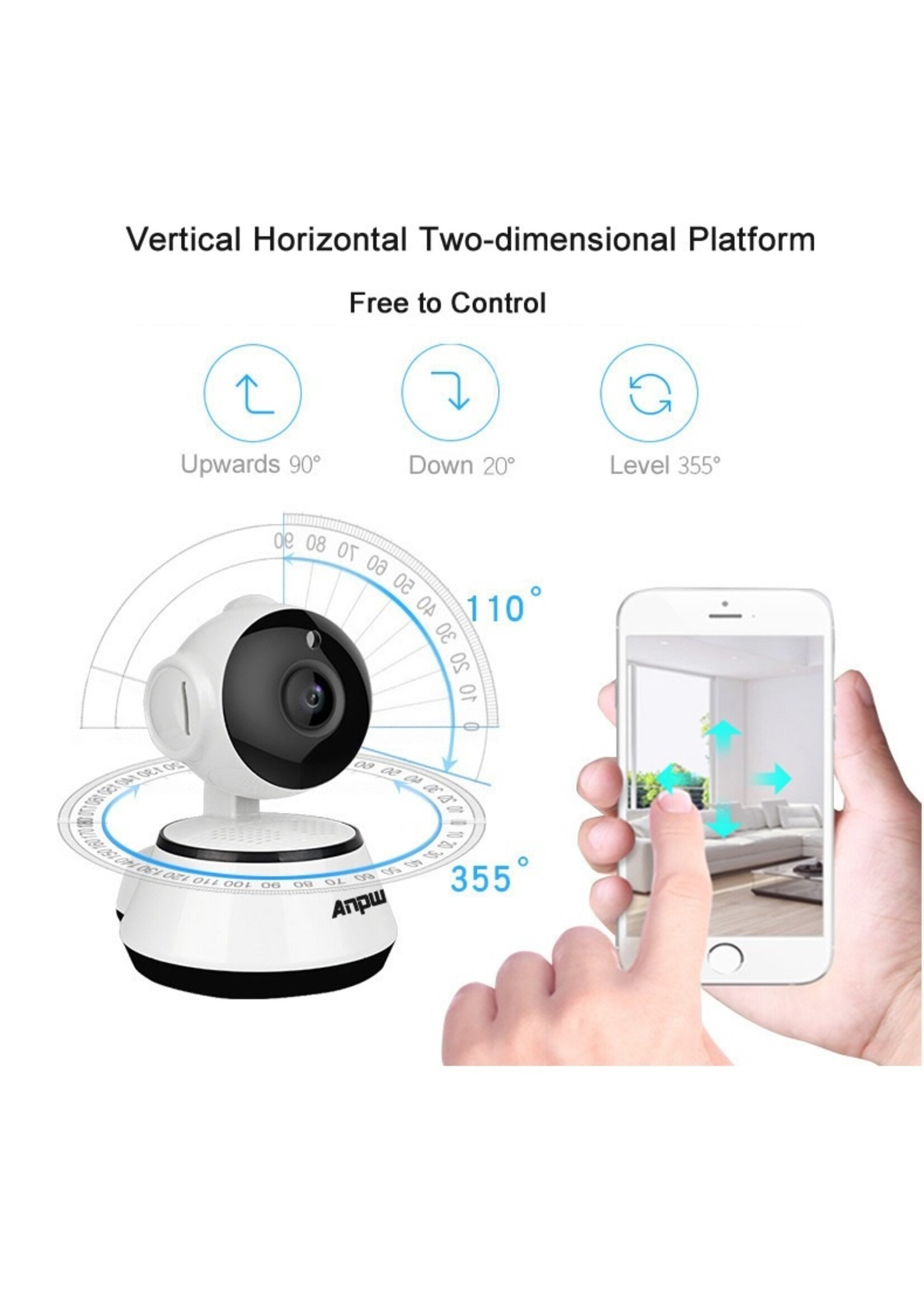 720P HD IP camera - draadloos - beveiligingscamera - camerabewaking - nachtcamera - Babyfoon