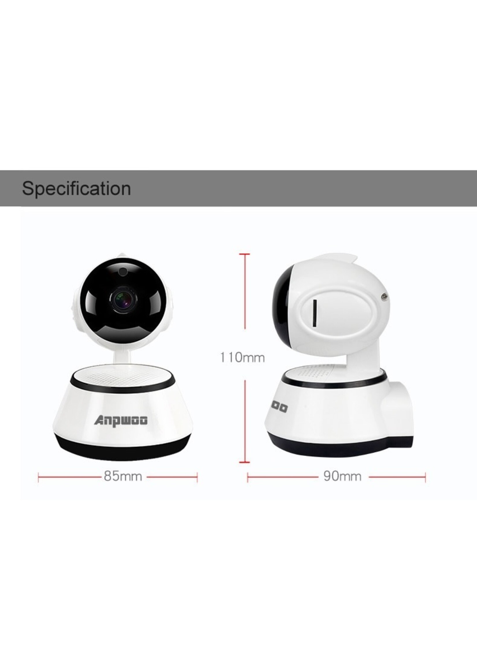 720P HD IP camera - draadloos - beveiligingscamera - camerabewaking - nachtcamera - Babyfoon