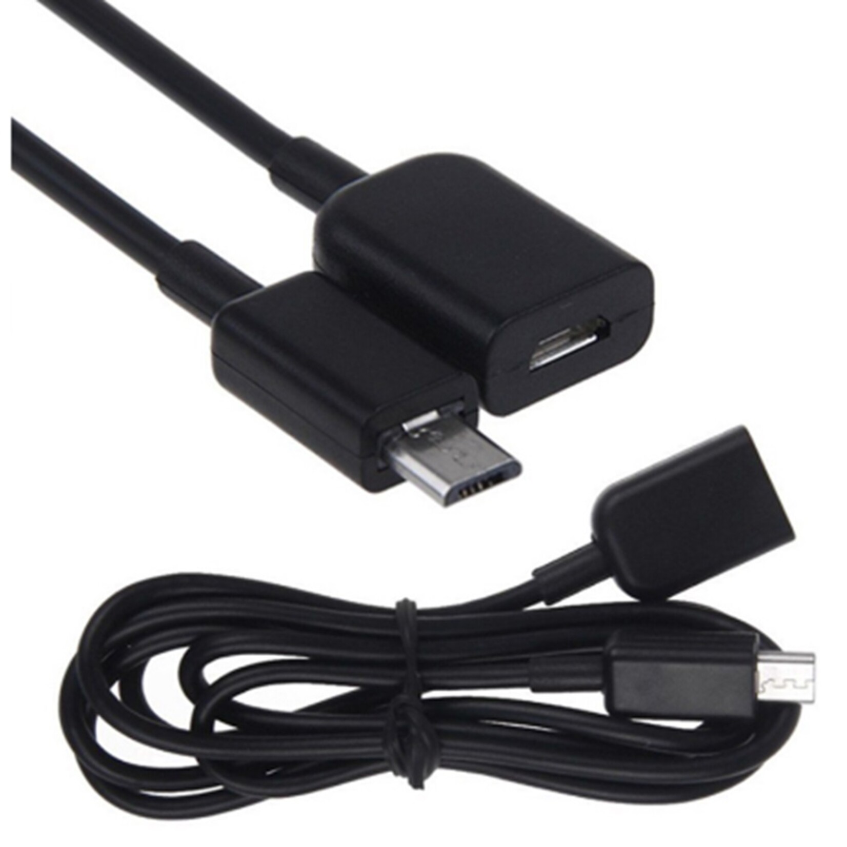 Micro-USB verlengkabel 1 meter M/F Micro USB kabel 100cm