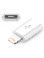 Lightning naar micro USB - USB Adapter - voor iPhone - oplader - micro usb-kabel - zilver