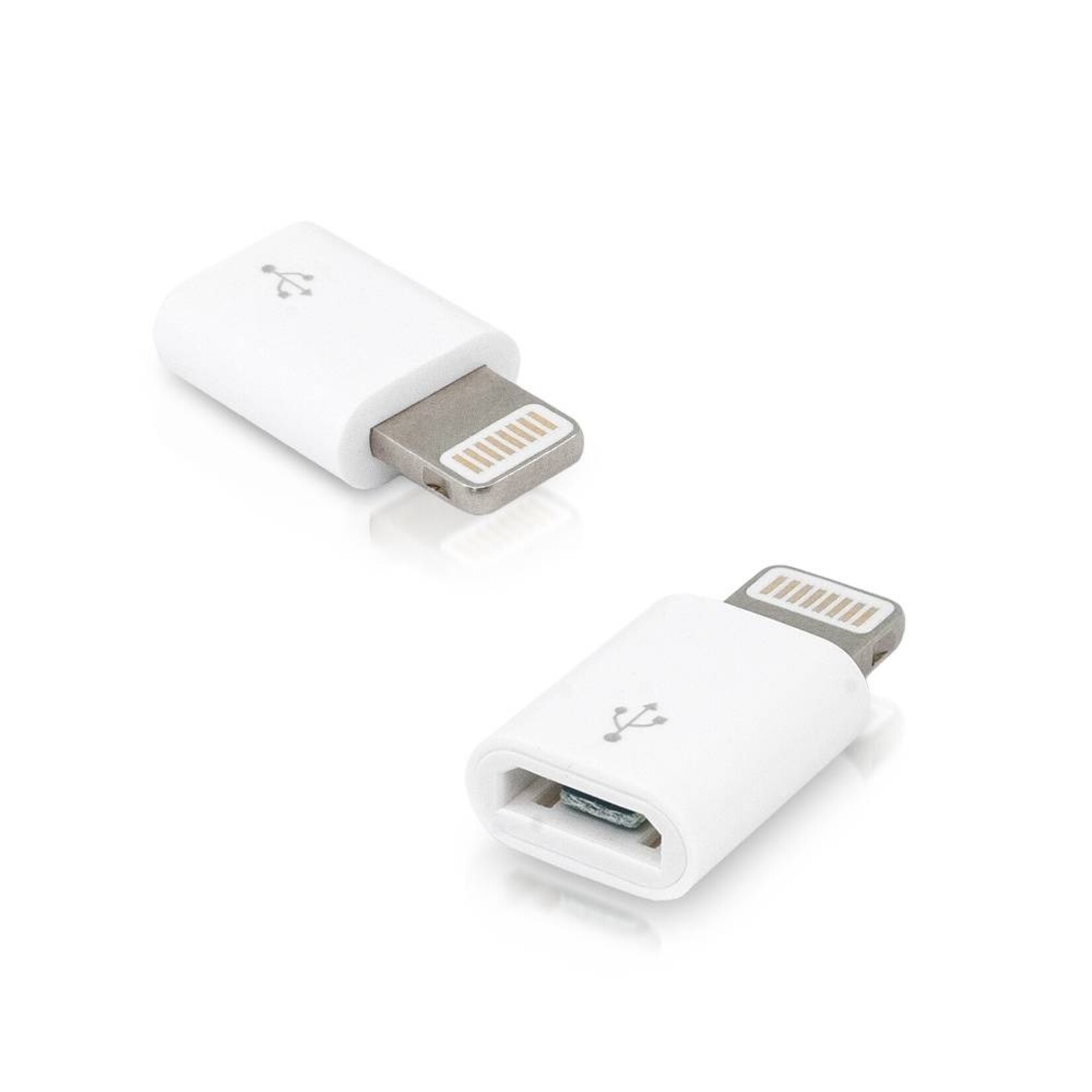 Lightning naar micro USB - USB Adapter - iPhone - oplader - micro usb-kabel - zilver