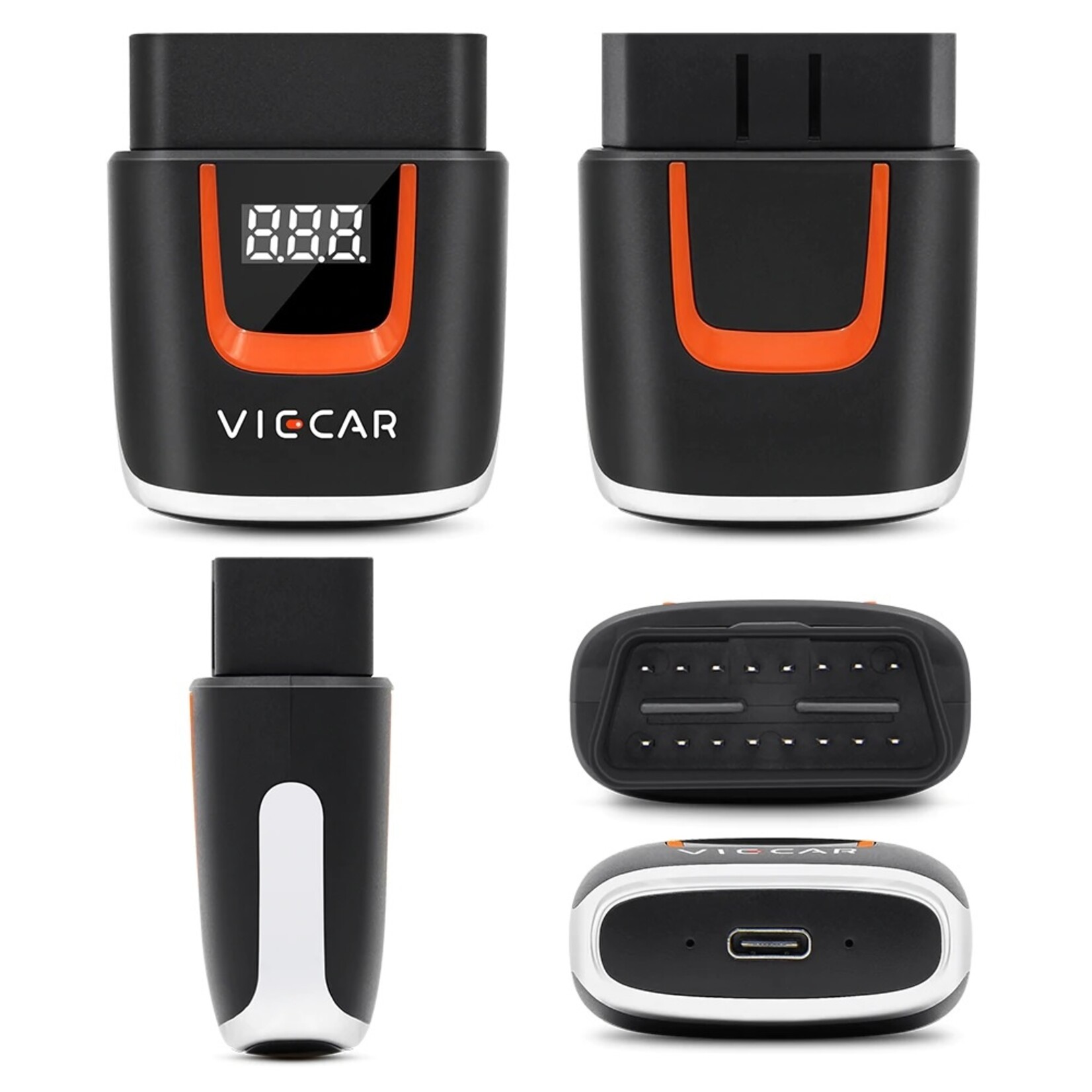 Viecar Viecar VP004 ELM327 V2.2 – WiFi & USB Type-C OBD2 Auto Diagnosetool