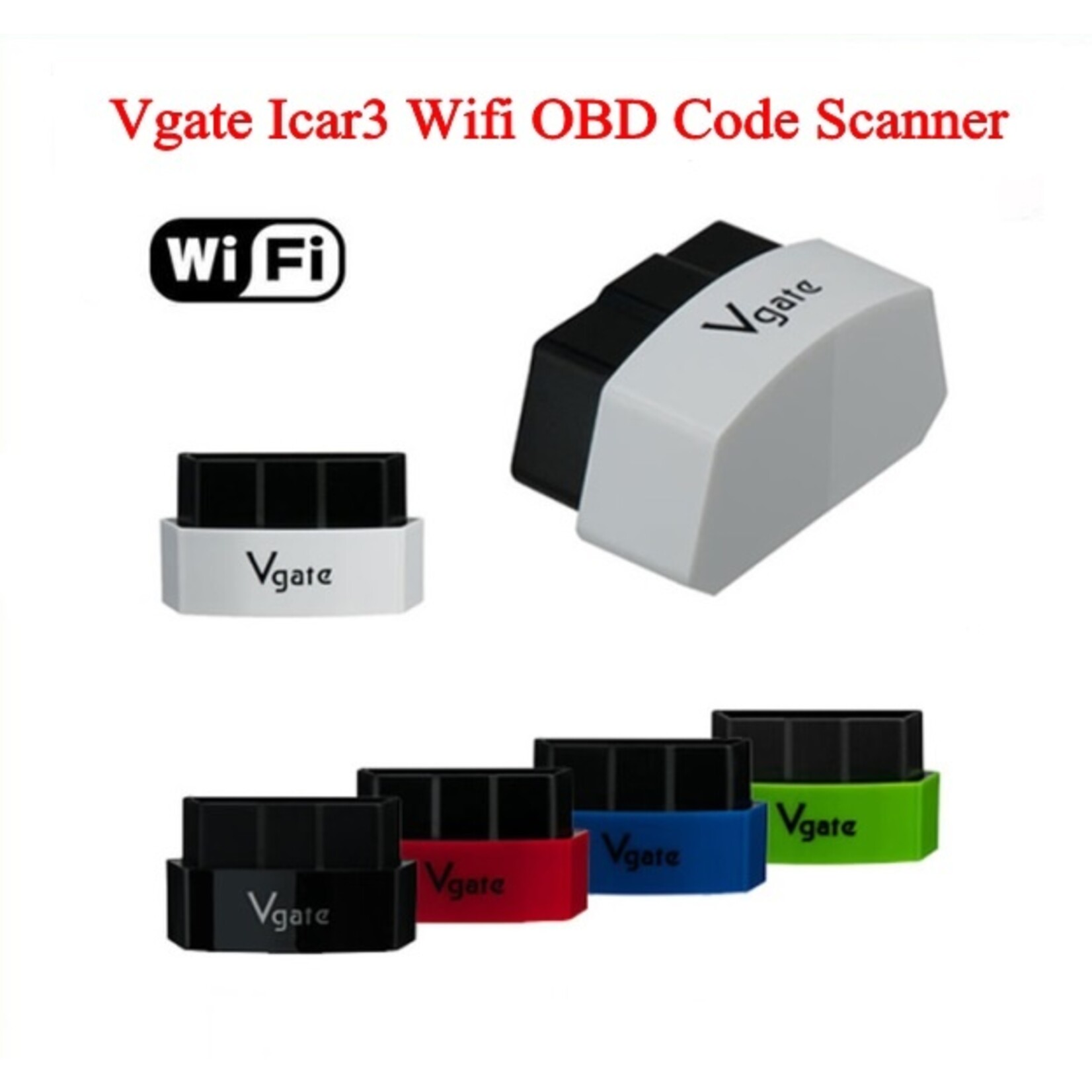 Vgate Vgate iCar3 WiFi – ELM327 OBD2 Auto Diagnosetool voor iOS, Android en PC