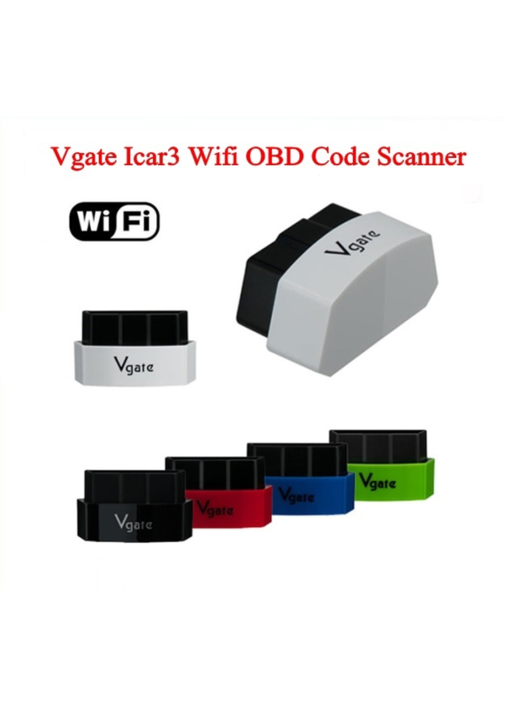 Vgate Vgate iCar3 WiFi – ELM327 OBD2 Auto Diagnosetool voor iOS, Android en PC