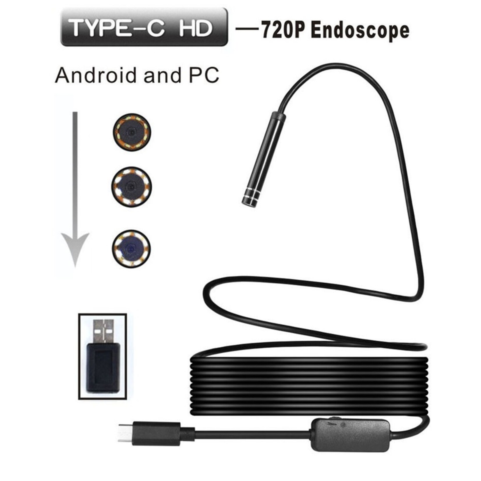 Type-C endoscoop 7mm camera diameter