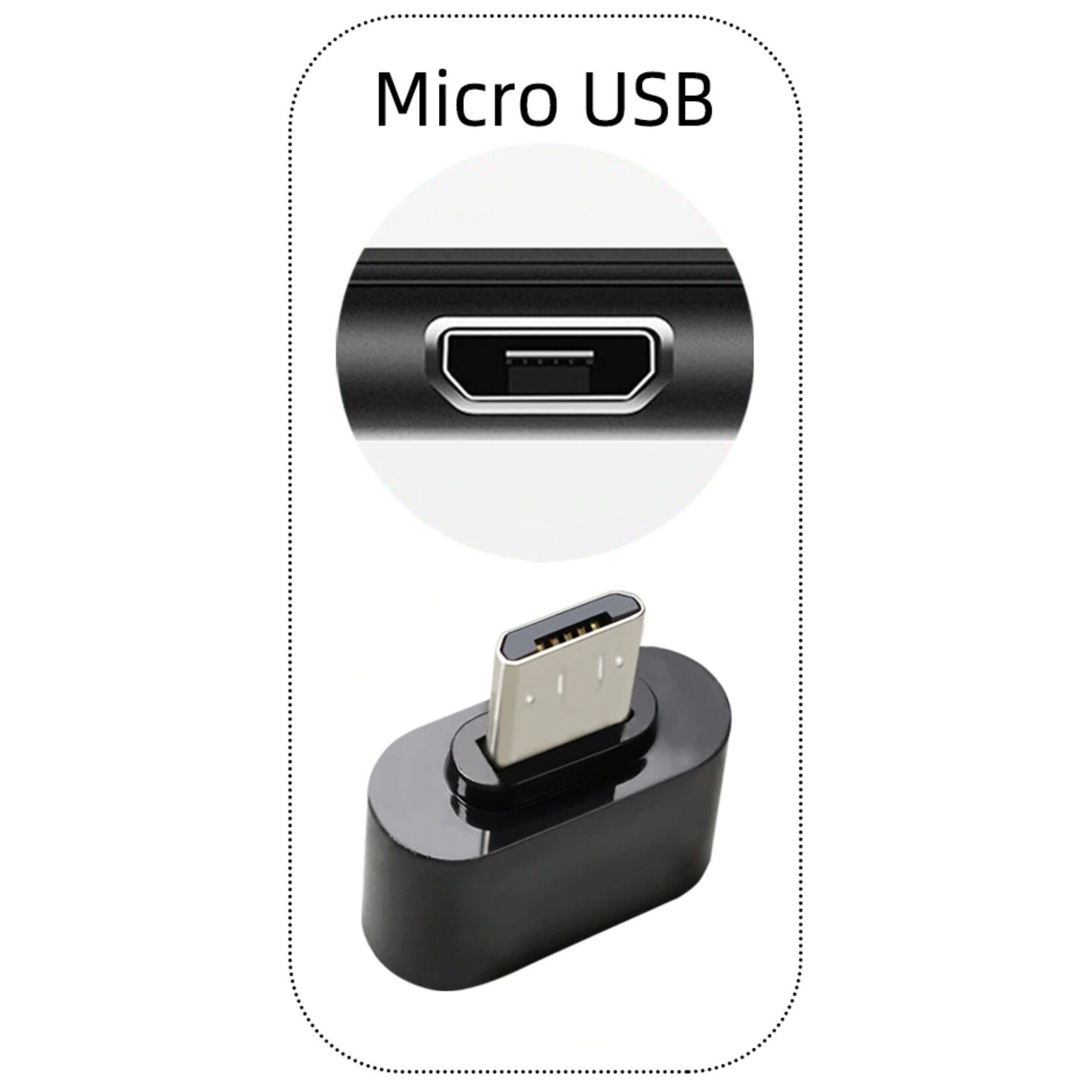 Micro USB OTG Adapter – Micro usb Male Naar USB 2.0 Vrouwelijke Adapter -