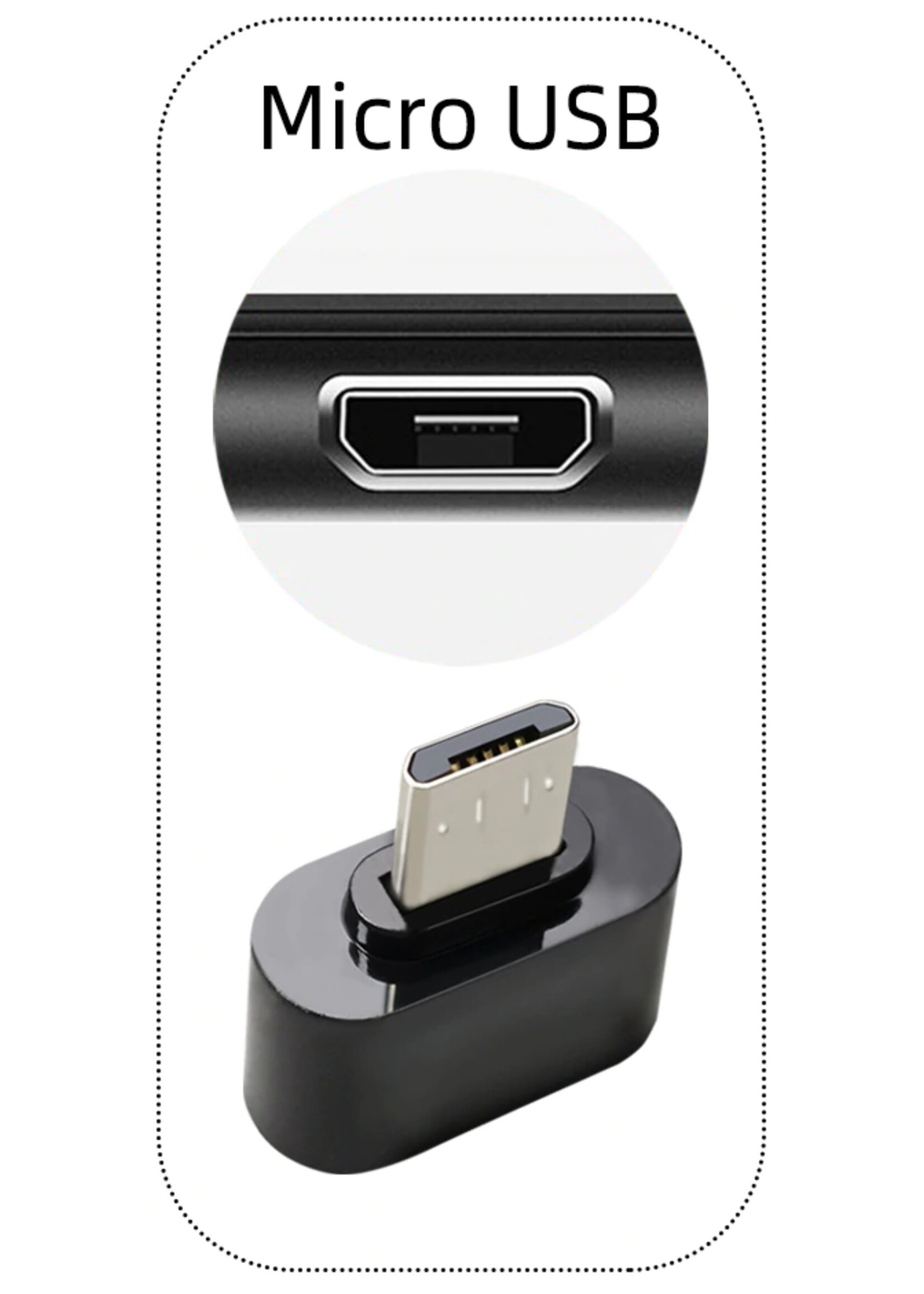 Micro USB OTG Adapter – Micro usb Male Naar USB 2.0 Vrouwelijke Adapter -