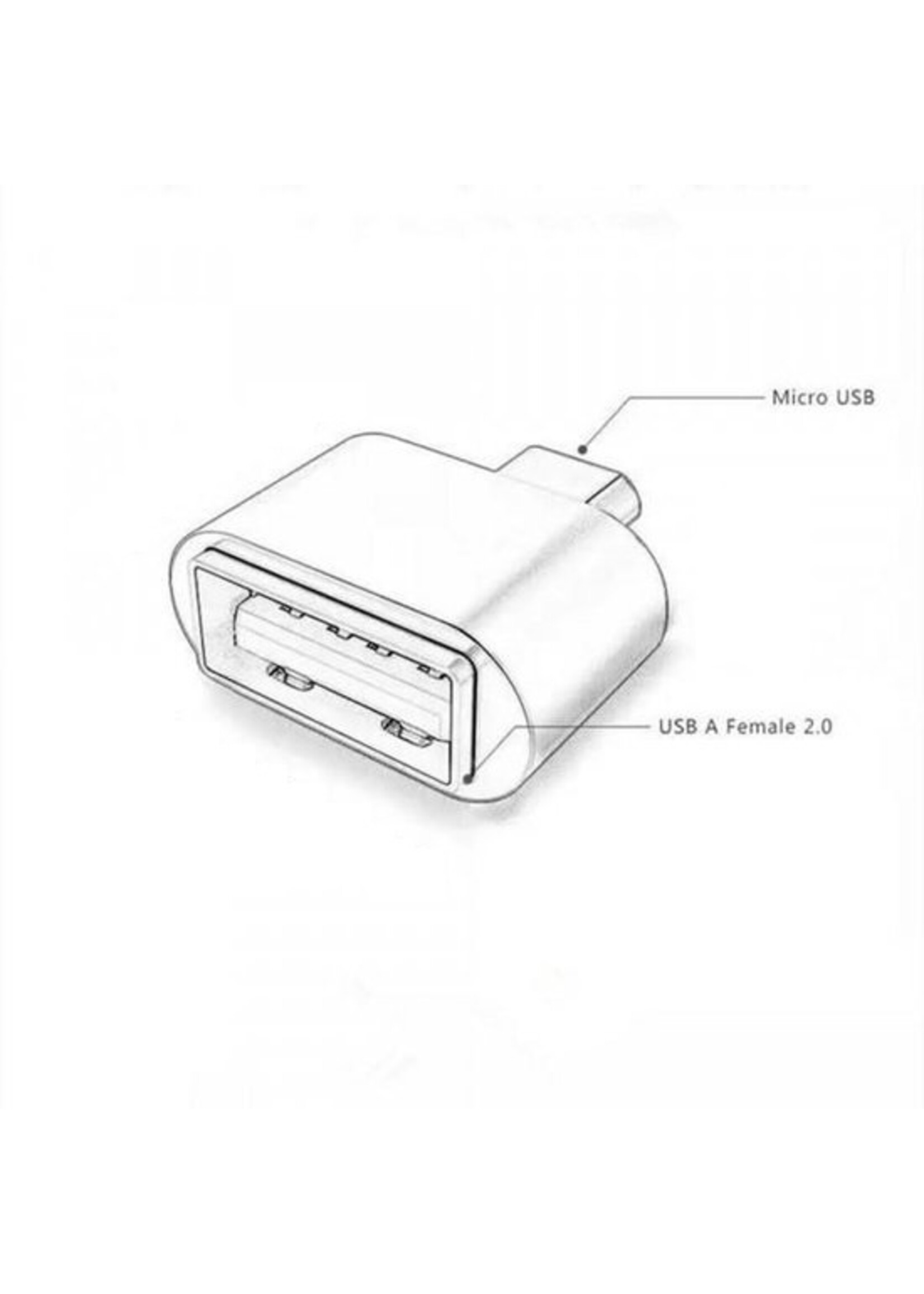 Micro USB OTG Adapter – Micro usb Male Naar USB 2.0 Vrouwelijke Adapter -