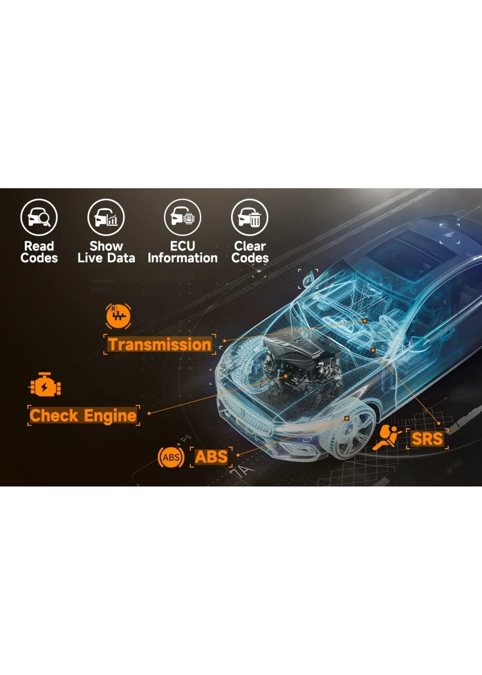 Foxwell Foxwell NT706 OBD2 Scanner – ABS, SRS, Transmissie en Motor Diagnosetool