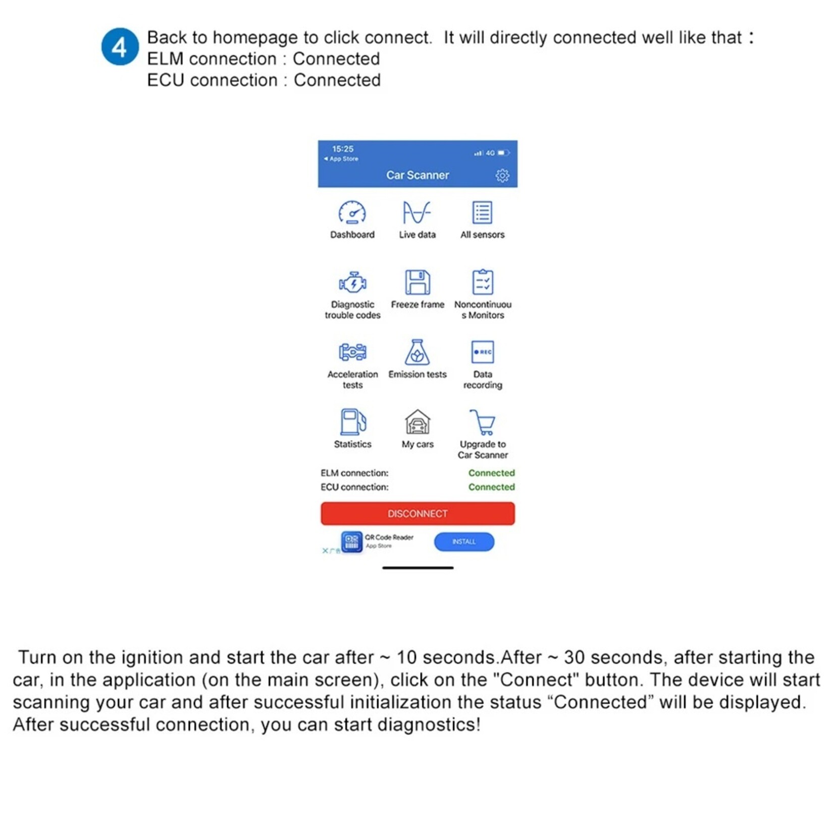 KONNWEI KONNWEI KW905 ELM327 OBD2 Bluetooth 5.0 Scanner – Auto Diagnosetool voor Android en iOS