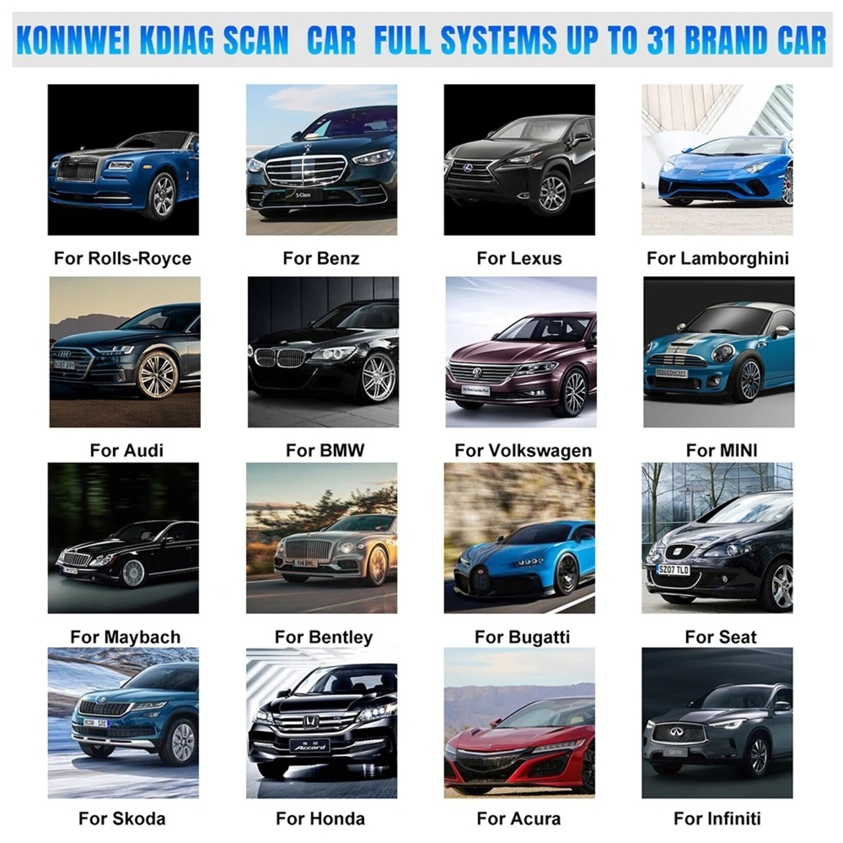 KONNWEI KONNWEI KDIAG Auto Volledige Systeemdiagnose – ABS, Airbag, Remblok en Multifunctionele OBD2-Scanner