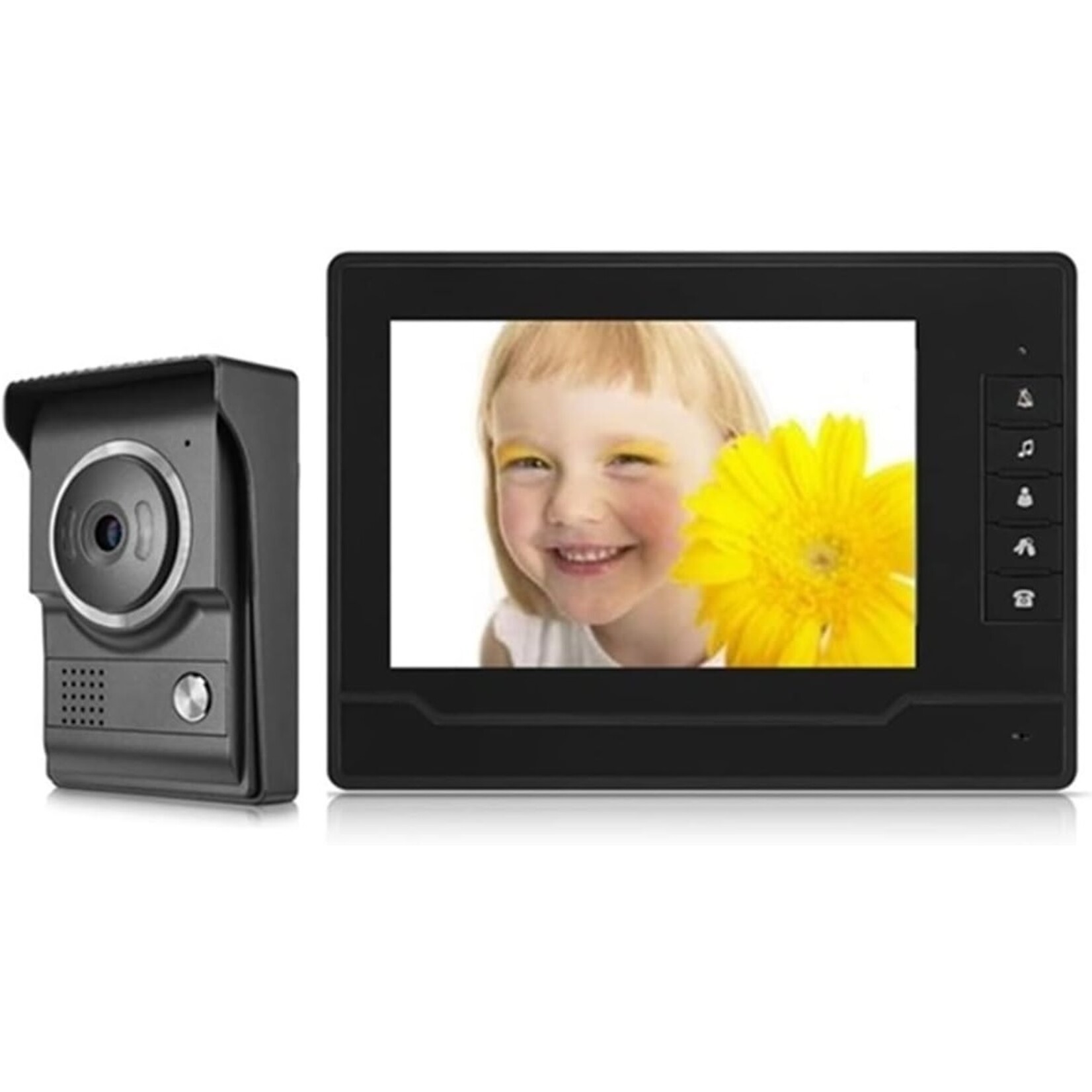 7 inch kleurenvideo deurtelefoon video-intercom