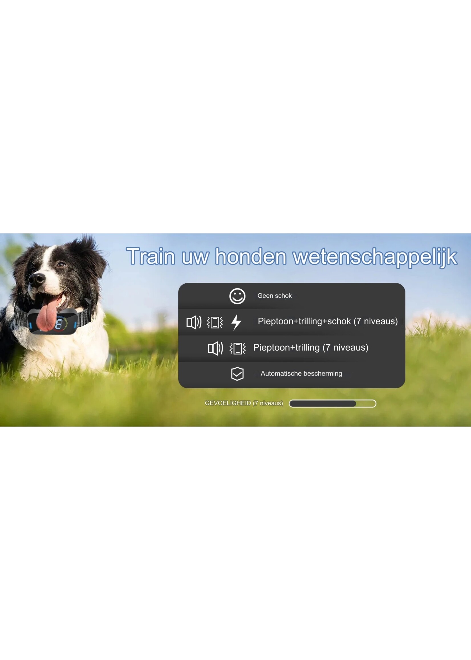 Ultrasone huisdierblafcontroller met kleurenscherm – Antiblafband met kleurenscherm