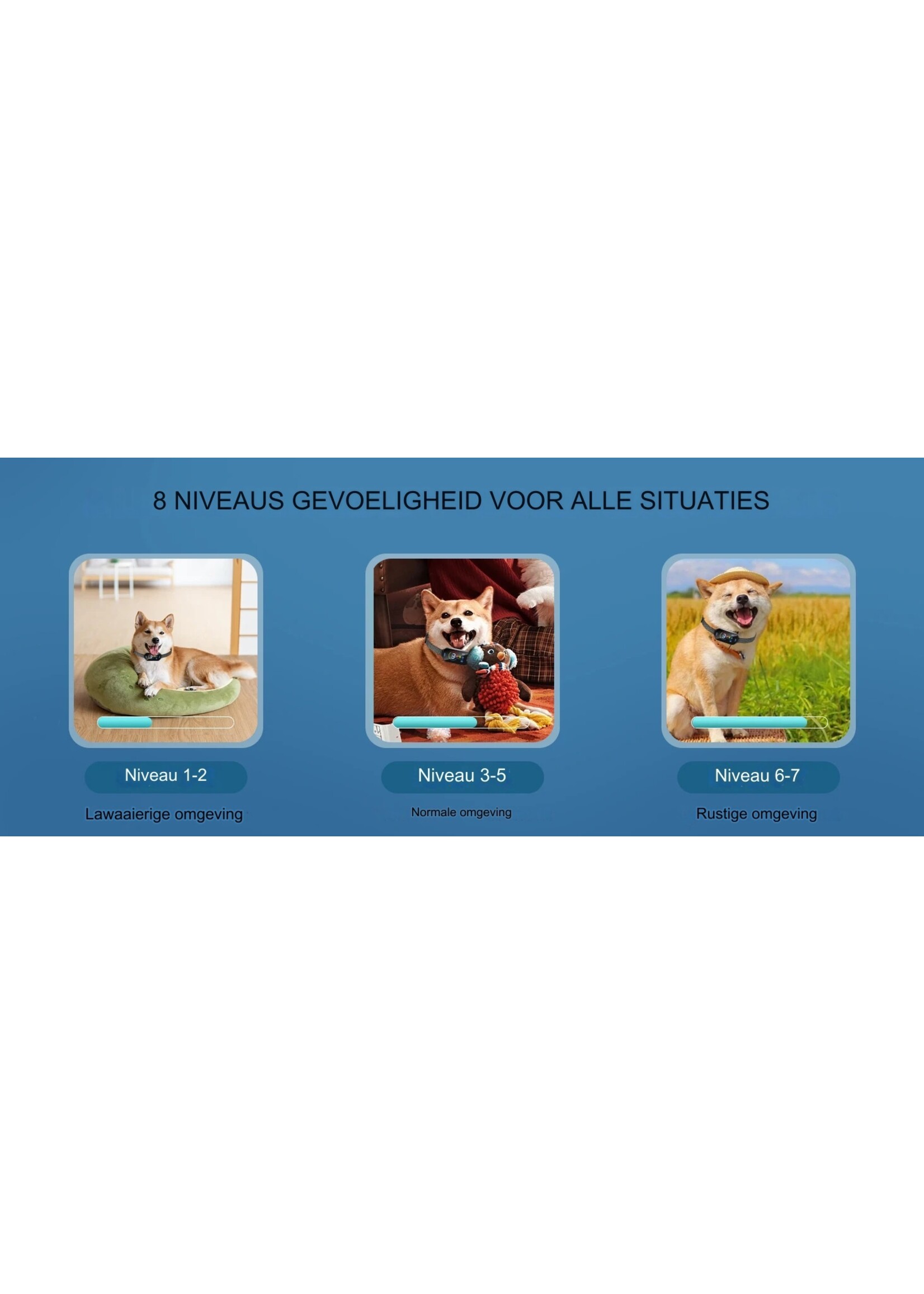 Ultrasone huisdierblafcontroller met kleurenscherm – Antiblafband met kleurenscherm