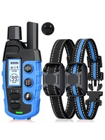 Hondentrainer voorkomt blaffen door afstandsbediening, trillingen, halsbandtraining met elektrische schok, stop met blaffen van honden voor 2 honden