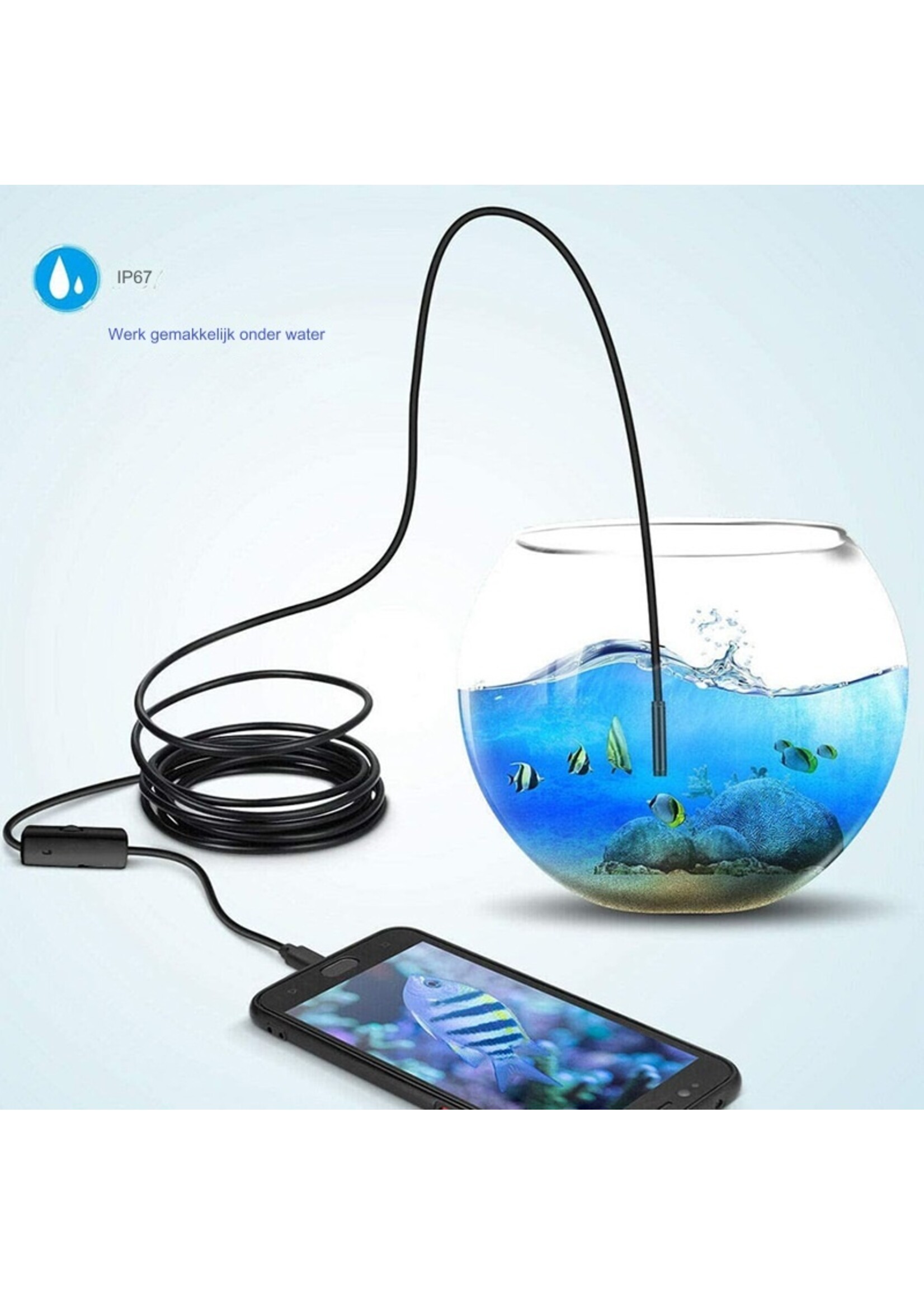 Harde Kabel Type-C Endoscoop HD Camera Voor Android Telefoon – 5.5mm kop diameter