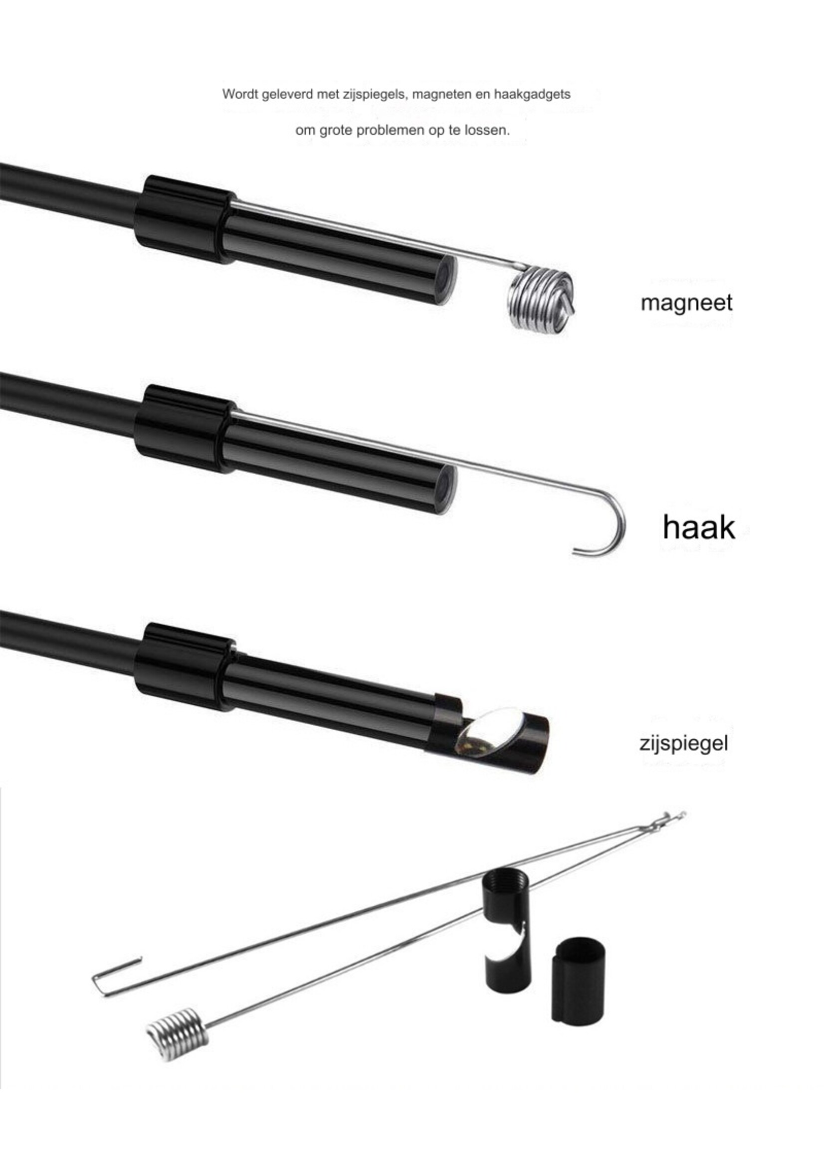 Harde Kabel Type-C Endoscoop HD Camera Voor Android Telefoon – 5.5mm kop diameter