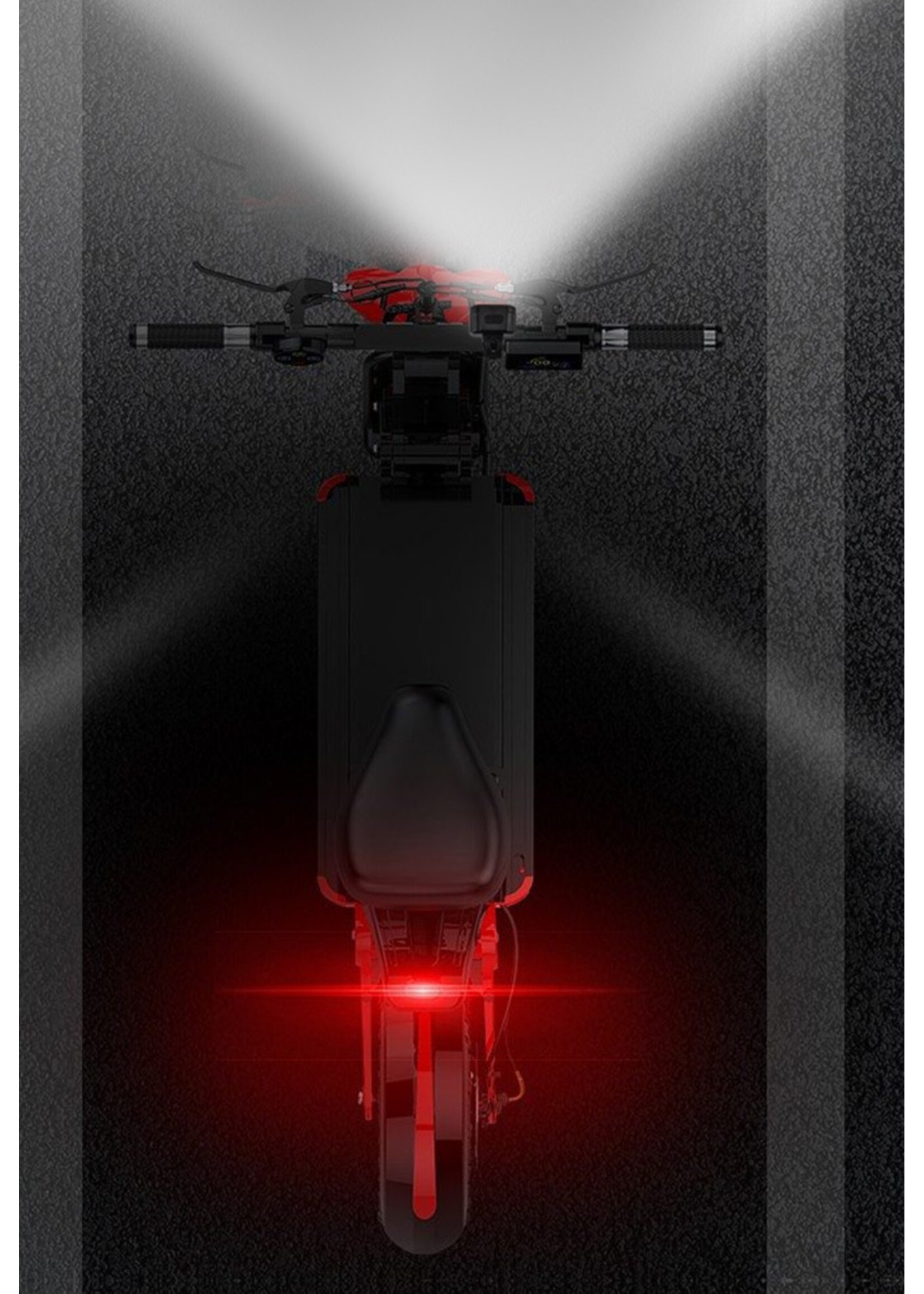 Fietslicht racefiets mountainbike waterdicht waarschuwingsvoor/-achterlicht