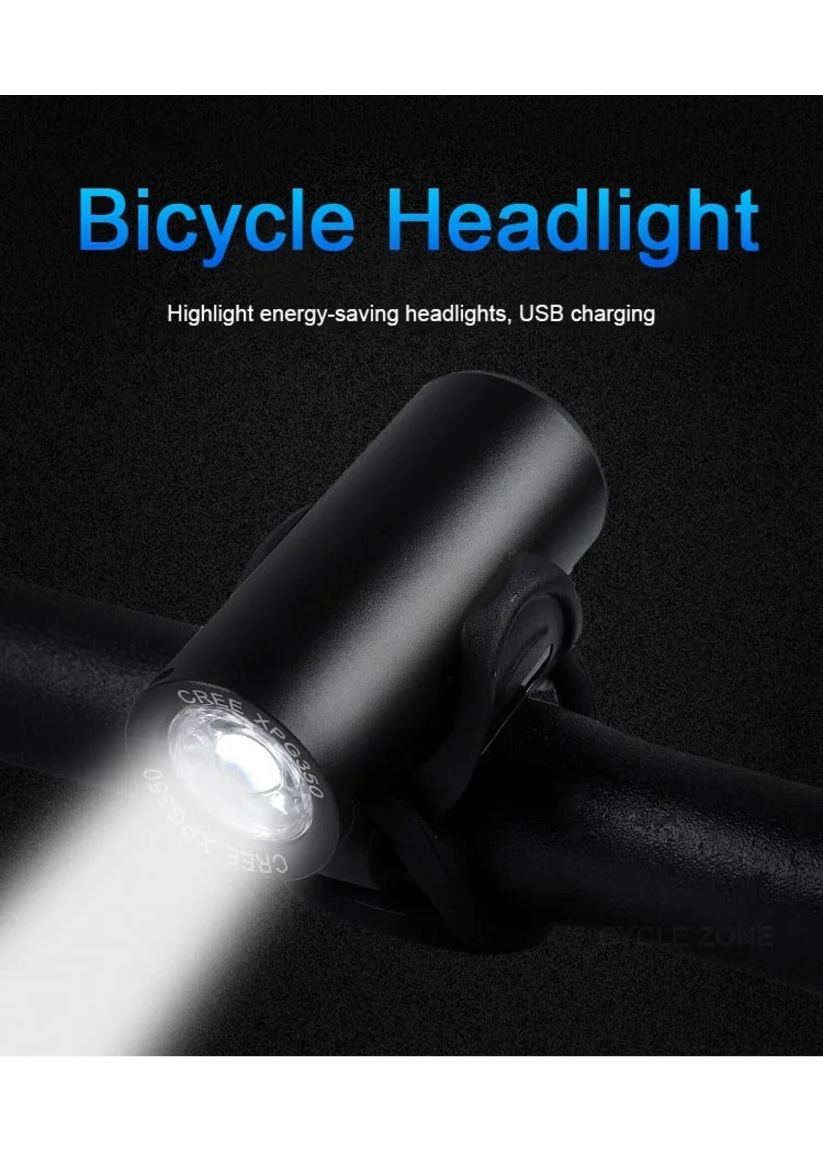 Mini Xpg Led Fietslicht 350 Lumen Usb Oplaadbare Mtb Voorlicht Fiets Koplamp 3W Fietsen Zaklamp Helmlamp