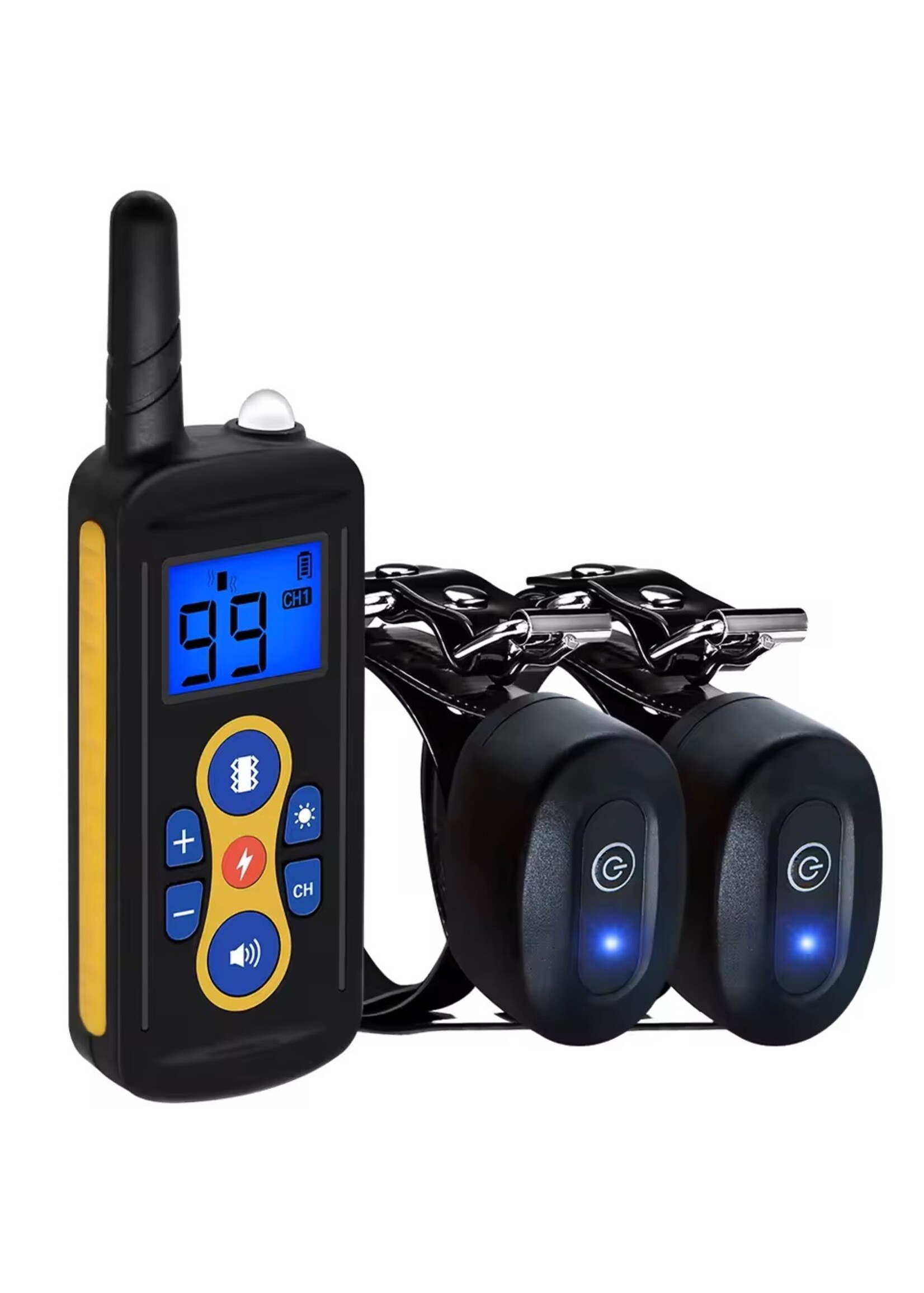 T-600 trainingshalsband op afstand – Trainen met uw hond – Trainingshalsband – Oplaadbare trainingshalsband – Voor 2 Honden
