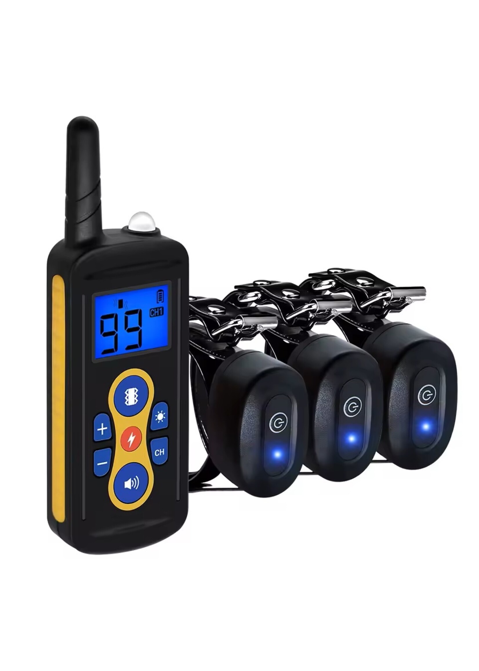 T-600 trainingshalsband op afstand – Trainen met uw hond – Trainingshalsband – Oplaadbare trainingshalsband – Voor 3 Honden