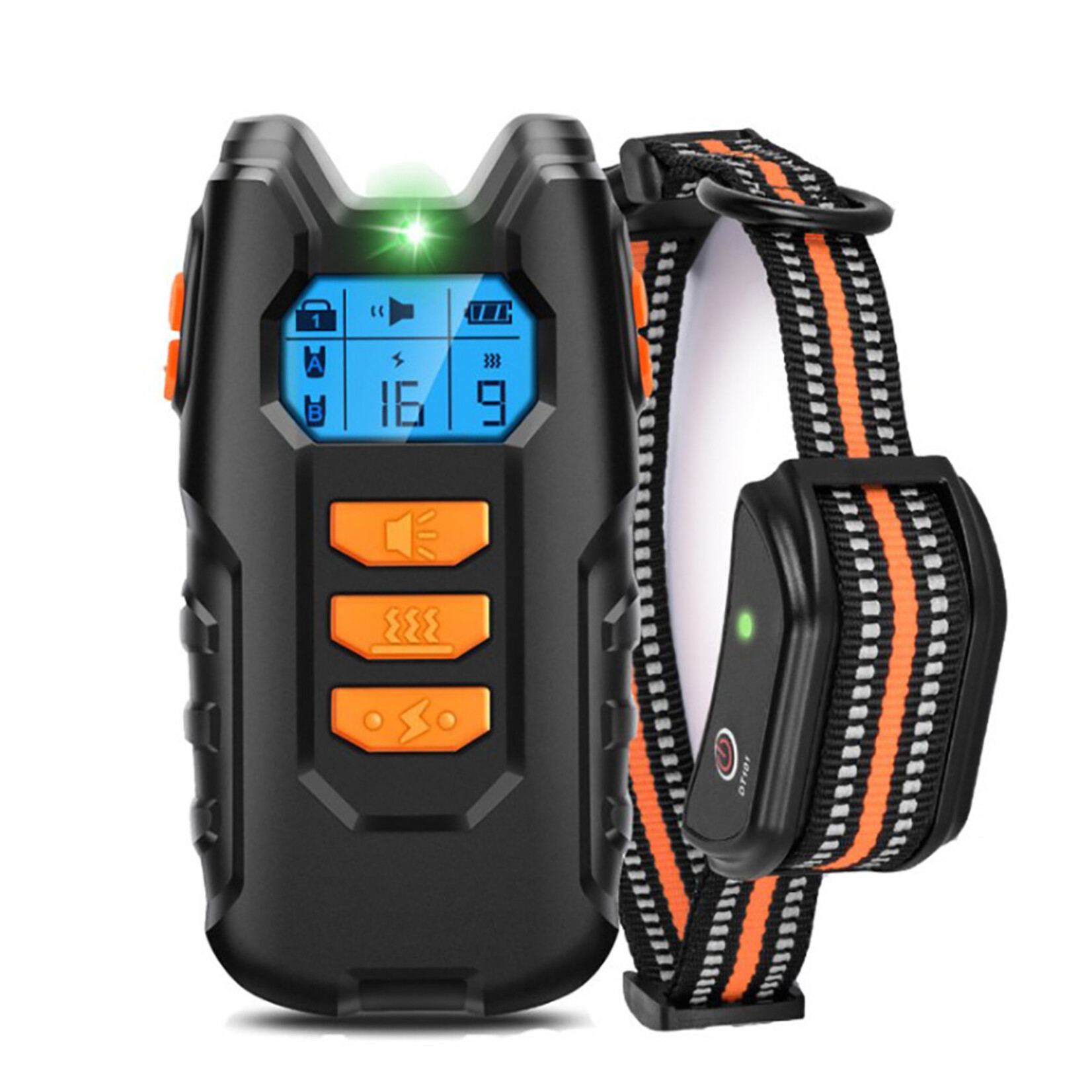 Elektrische halsband voor hondentraining 300 m – huisdier - afstandsbediening - waterdicht -oplaadbaar - met lcd-scherm voor alle maten - blafstop hondenhalsband