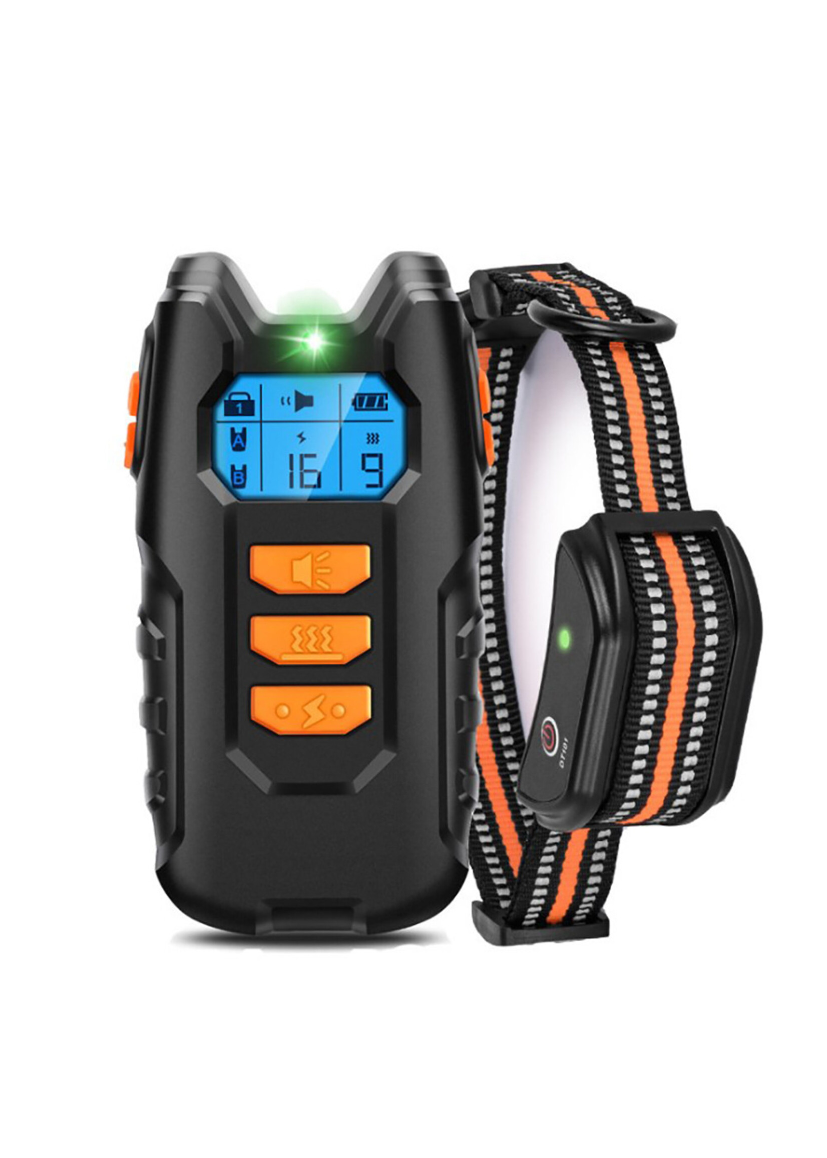 Elektrische halsband voor hondentraining 250 m – huisdier - afstandsbediening - waterdicht -oplaadbaar - met lcd-scherm voor alle maten - blafstop hondenhalsband