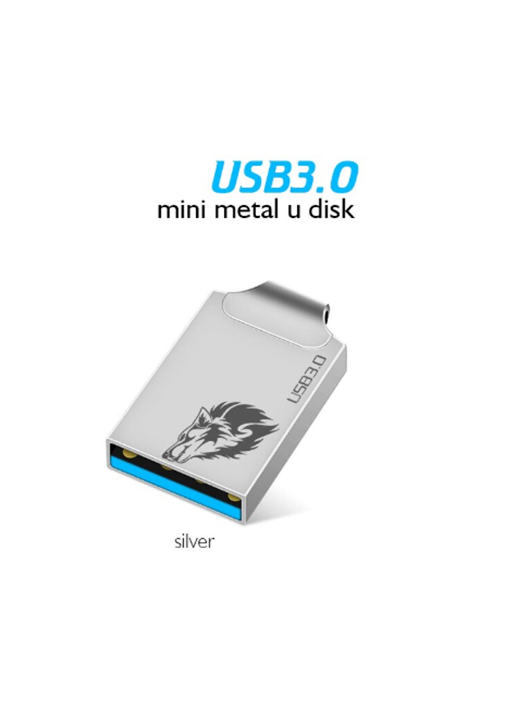 USB 3.0 - 32 GB - USB-stick - Flash Drive – Memory stick - USB flash drive – Kleur: Silver