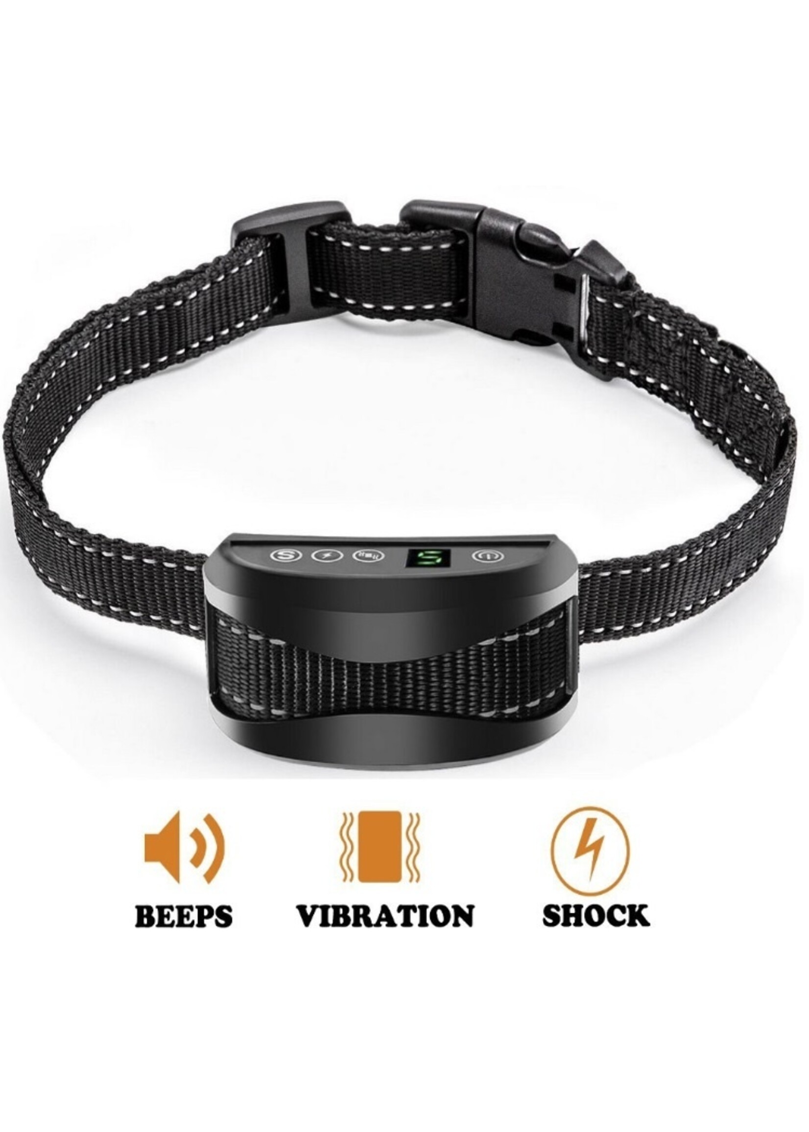 LED intelligente ultrasone blafstopper hondentraining elektrische schok honden anti-blafhalsband