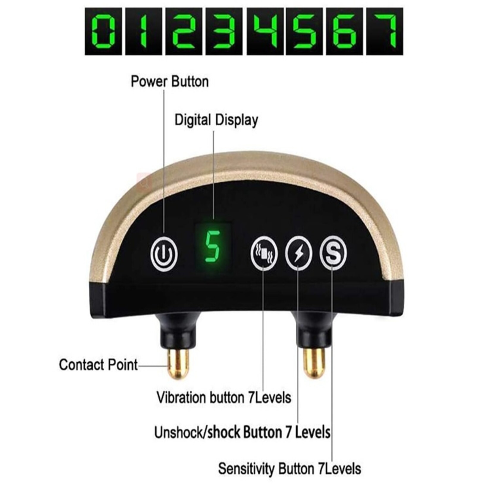 LED intelligente ultrasone blafstopper hondentraining elektrische schok honden anti-blafhalsband