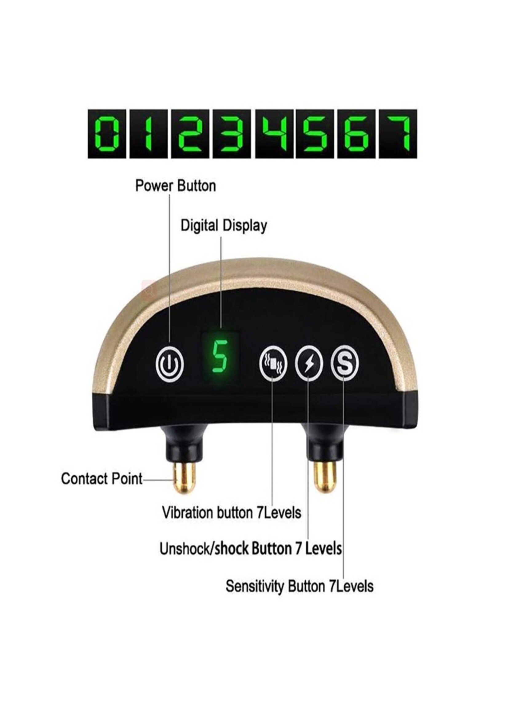 LED intelligente ultrasone blafstopper hondentraining elektrische schok honden anti-blafhalsband