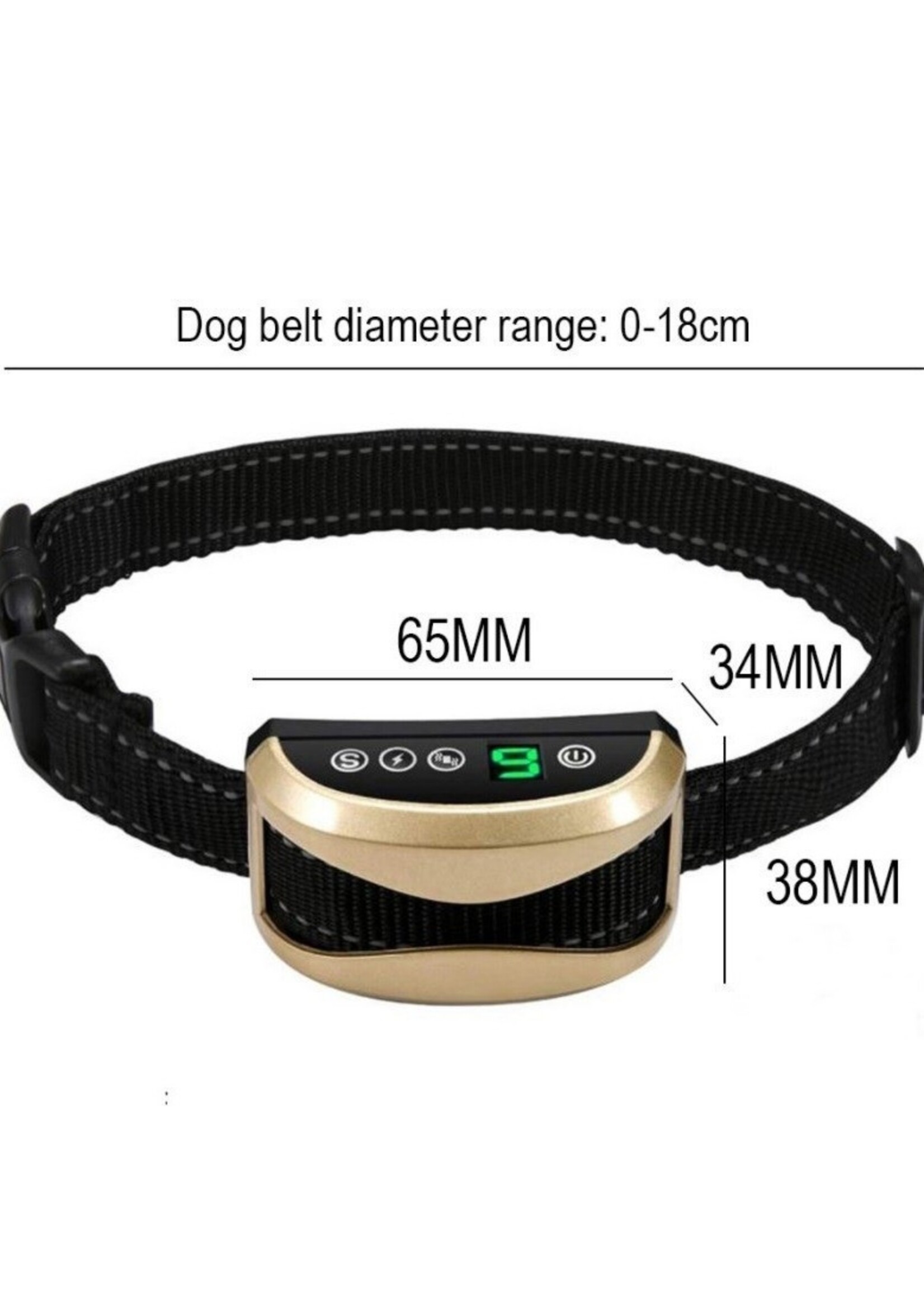 LED intelligente ultrasone blafstopper hondentraining elektrische schok honden anti-blafhalsband