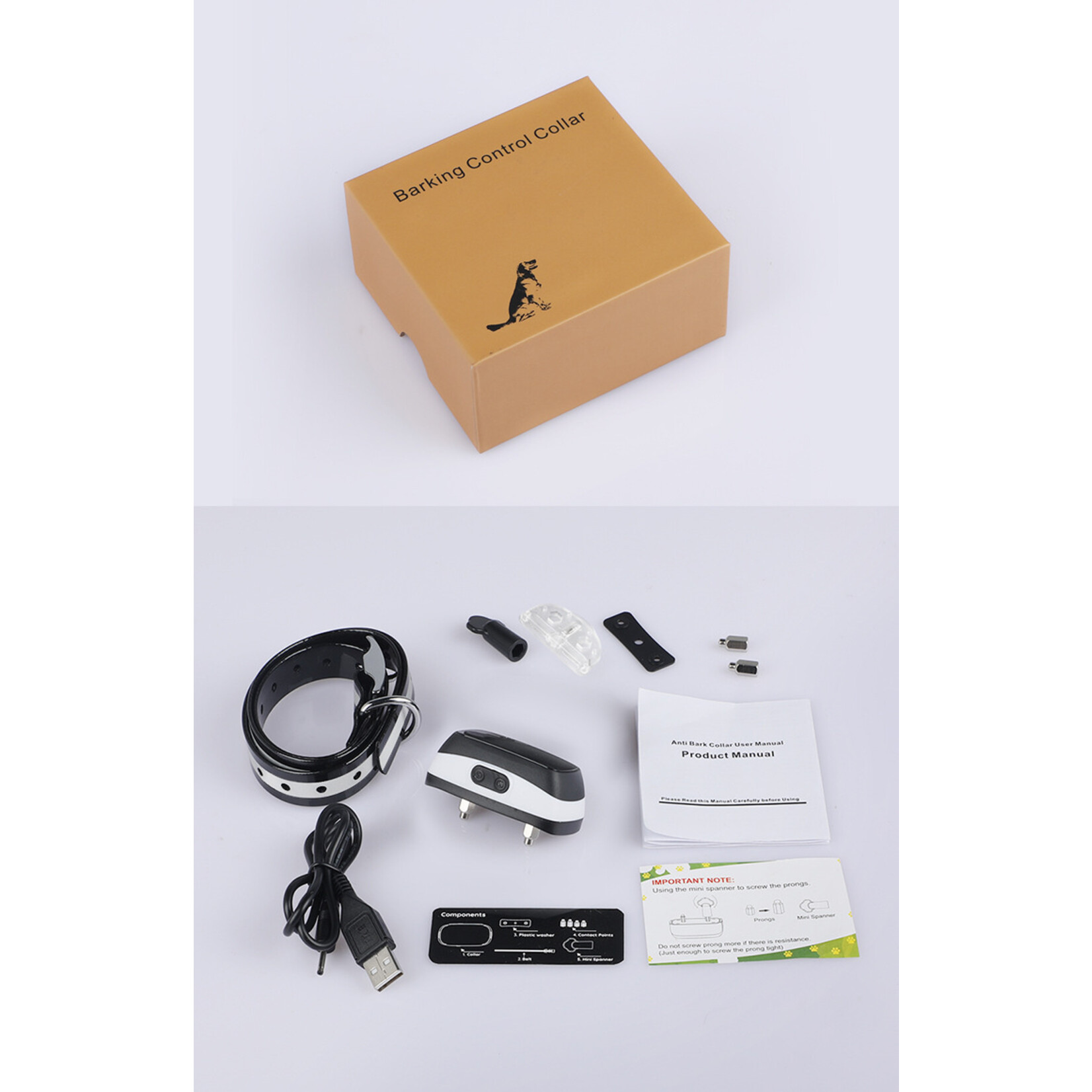Anti-blaf trainingsapparaat voor huisdieren, fabrikant van automatische blafstoppers met geluid, trillingen en elektrische schokken