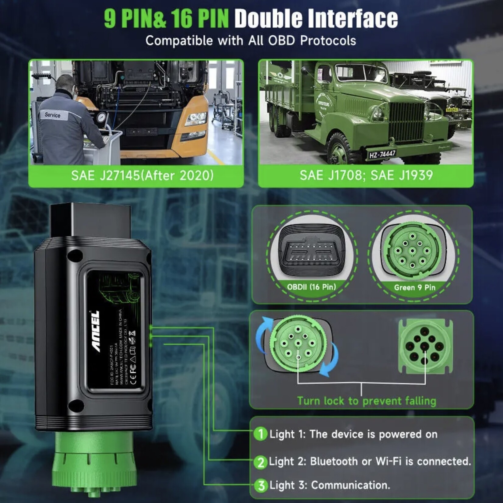 ANCEL HD110 – Diesel Truck Scanner en Heavy-Duty Diagnosetool