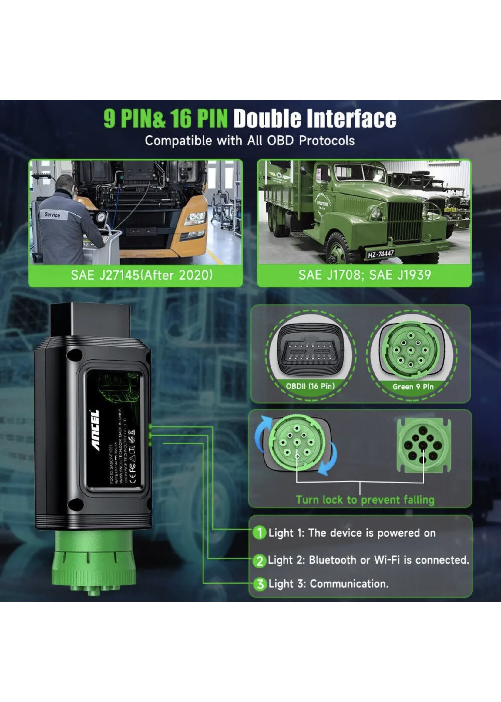 ANCEL HD110 – Diesel Truck Scanner en Heavy-Duty Diagnosetool