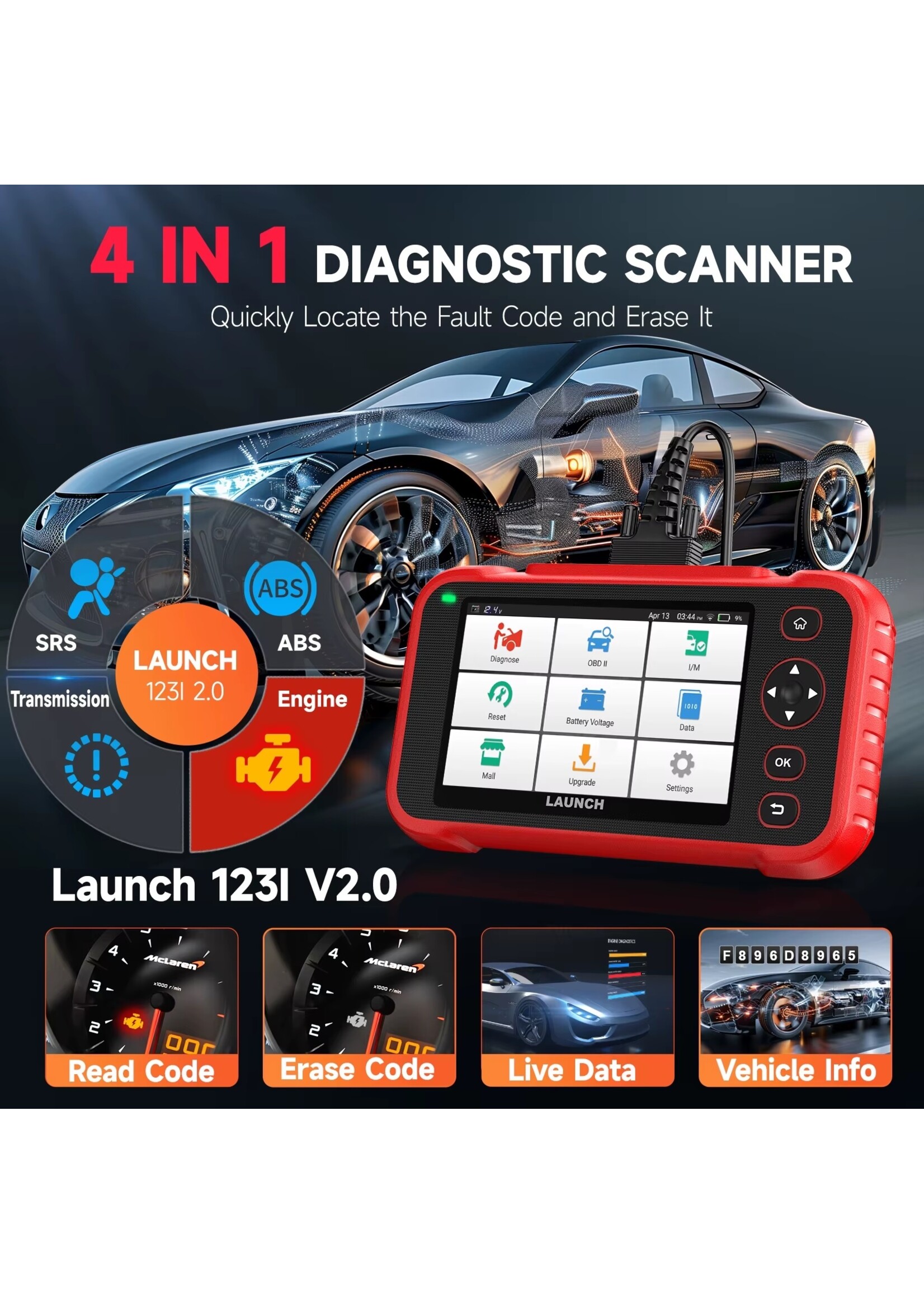 Launch Launch CRP123i V2.0 – OBD2 Autodiagnosetool