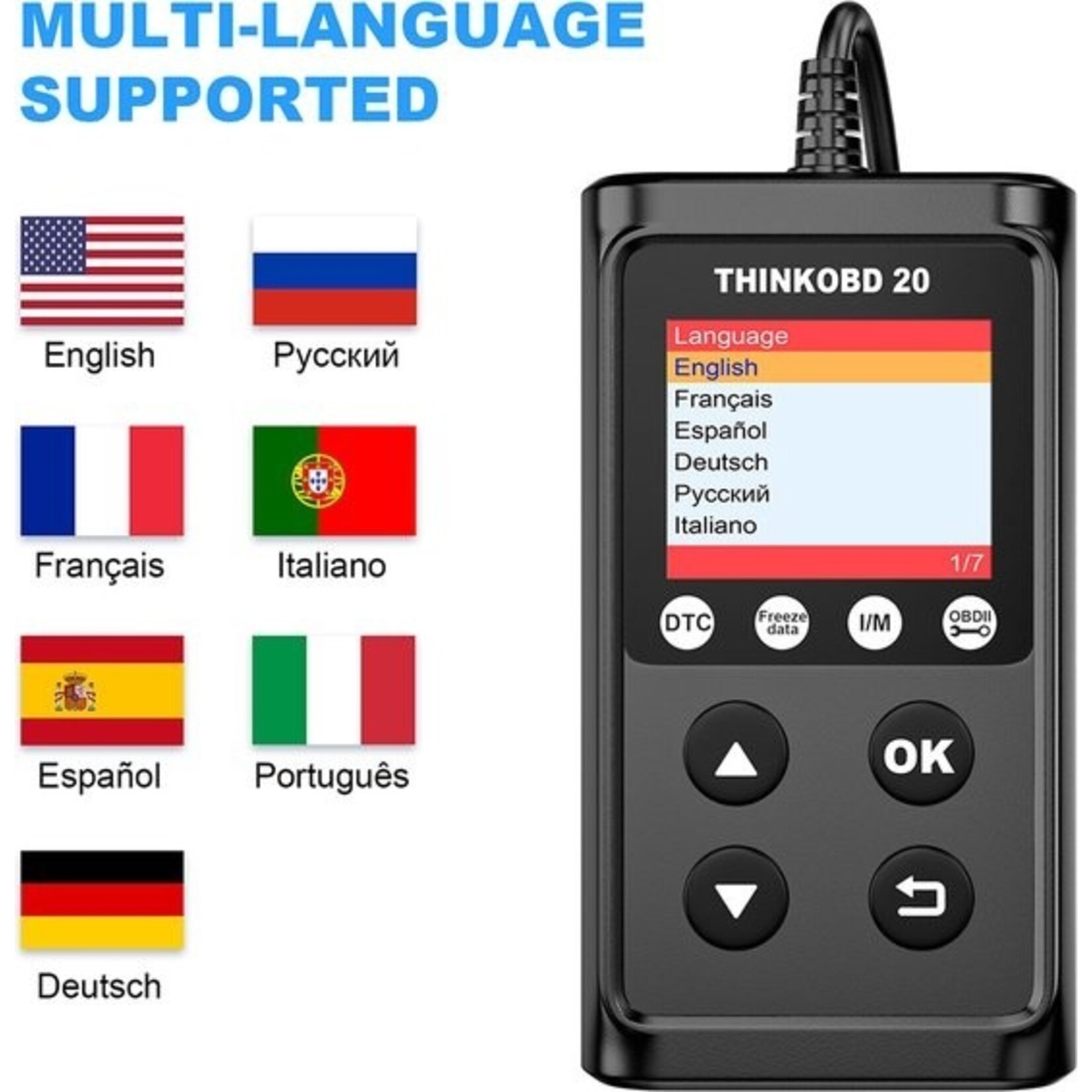 THINKCAR THINKOBD 20 – OBD2 Autocodelezer & Diagnosescanner