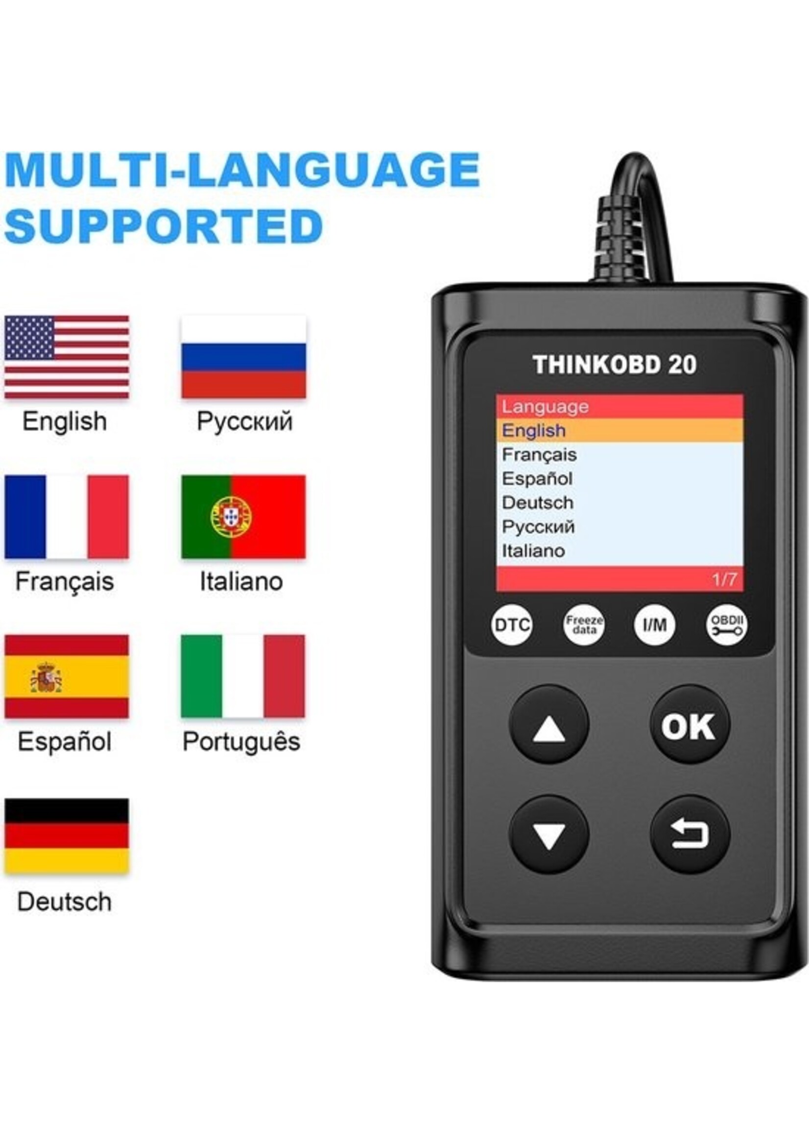 THINKCAR THINKOBD 20 – OBD2 Autocodelezer & Diagnosescanner